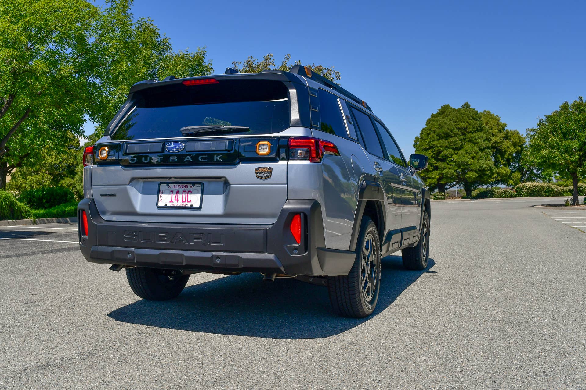 The rear quarter of the 2026 Subaru Outback Wilderness