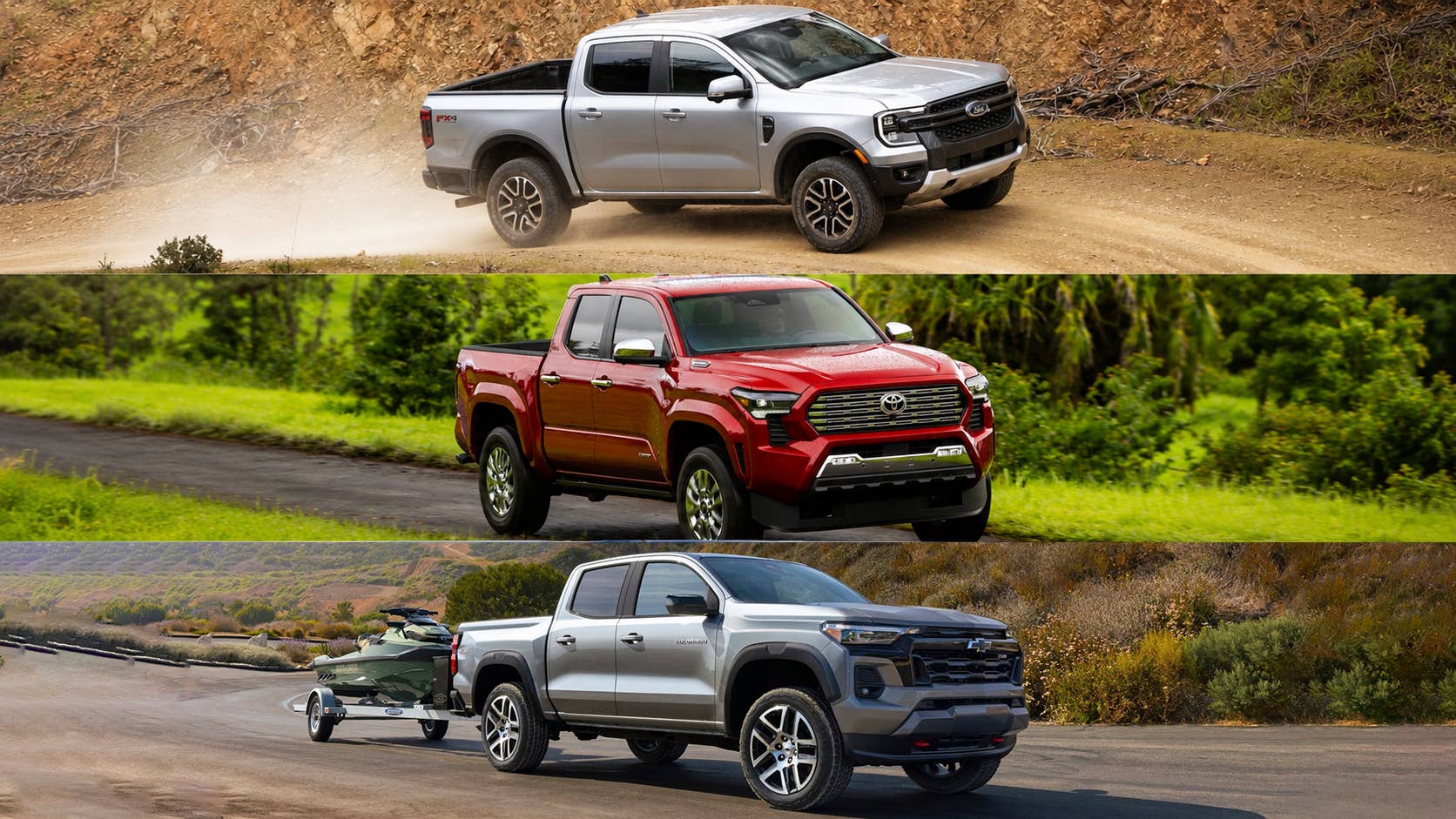 Ford Ranger vs Toyota Tacoma vs Chevy Colorado: Who Wins the Towing and ...