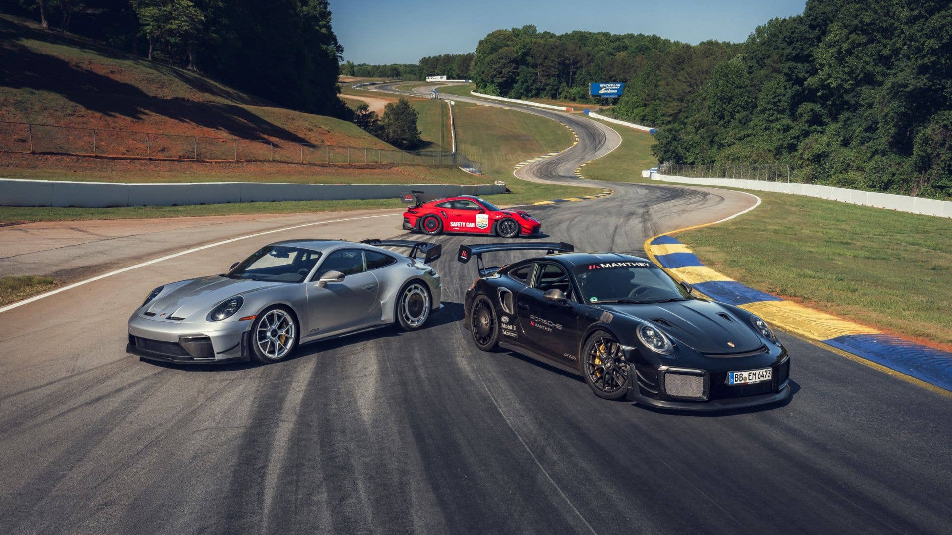 2019 Porsche 911 GT2 RS with Manthey Kit, 2025 Porsche 911 GT3 RS with Manthey Kit, 2026 Porsche 911 GT3 with Manthey Kit