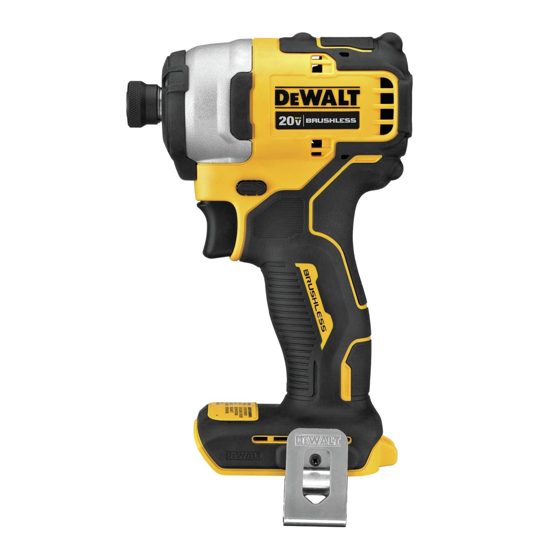 The DeWalt Atomic 20V Max Cordless Impact Driver, pictured here, is now on sale at Amazon.