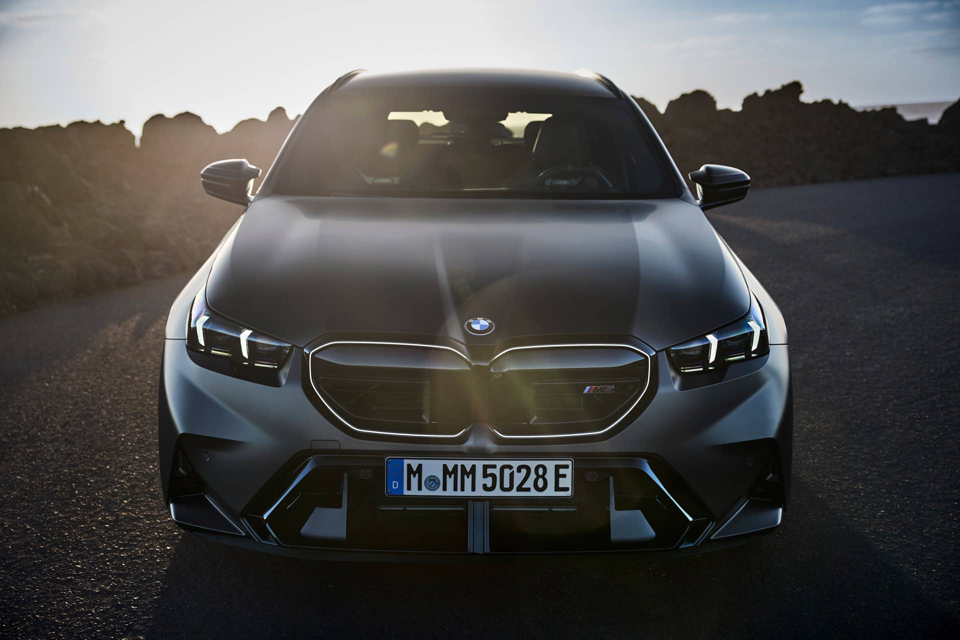2026 BMW M5 Touring in BMW Individual Frozen Deep Grey front view
