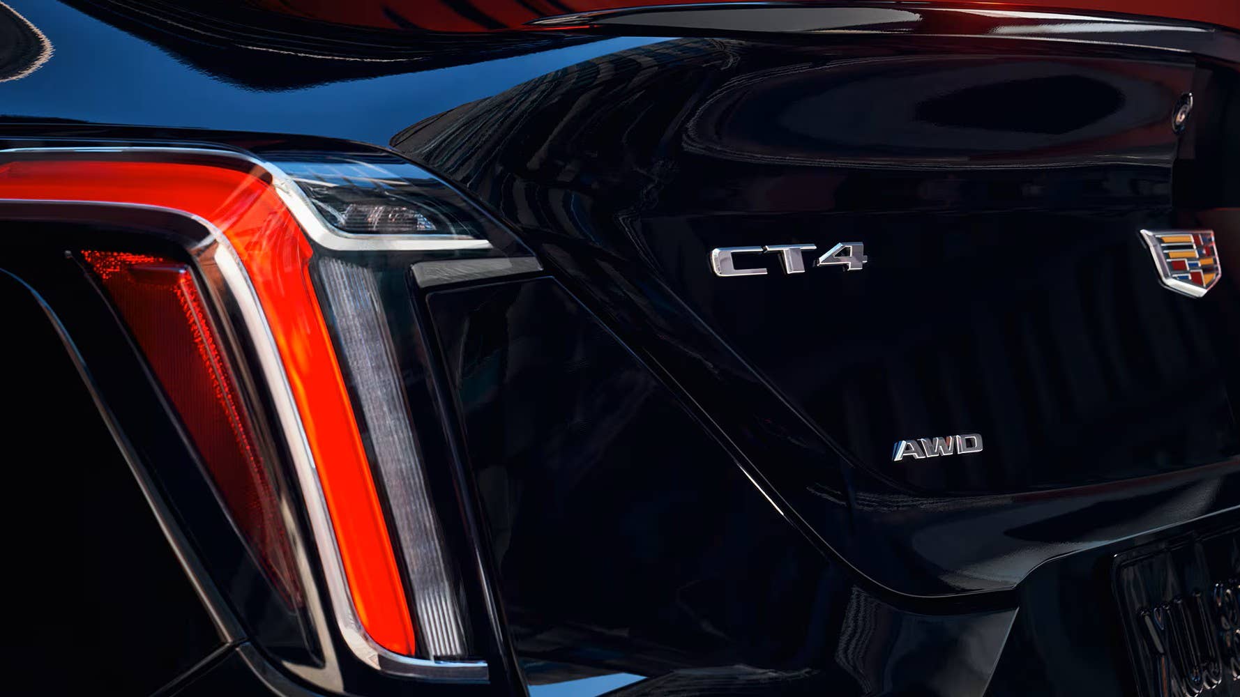 2025-2026 Cadillac CT4 taillight closeup