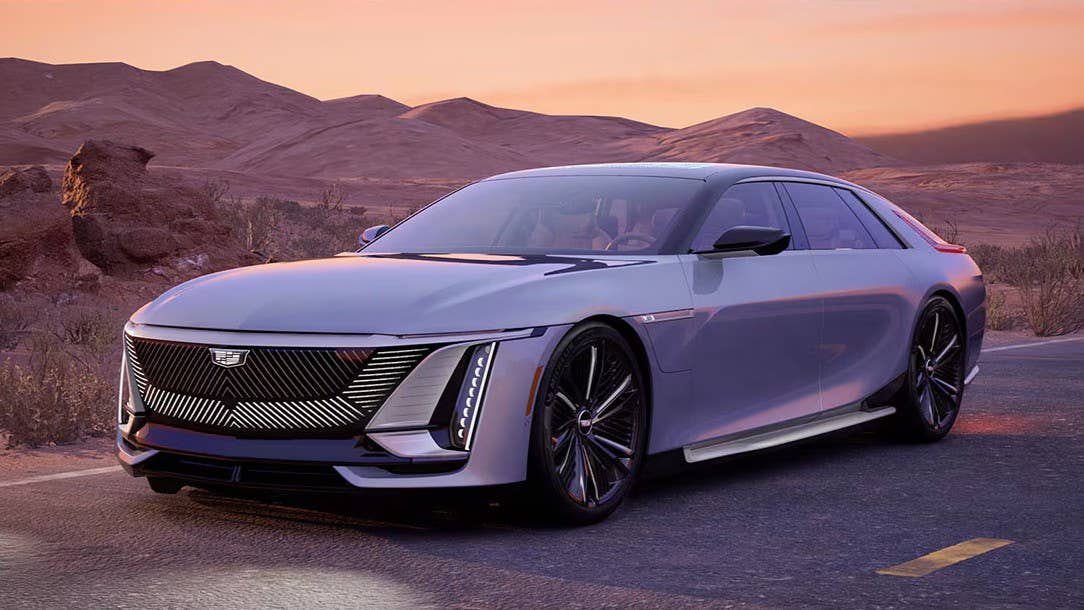 2026 Cadillac Celestiq Vale theme purple front angled view