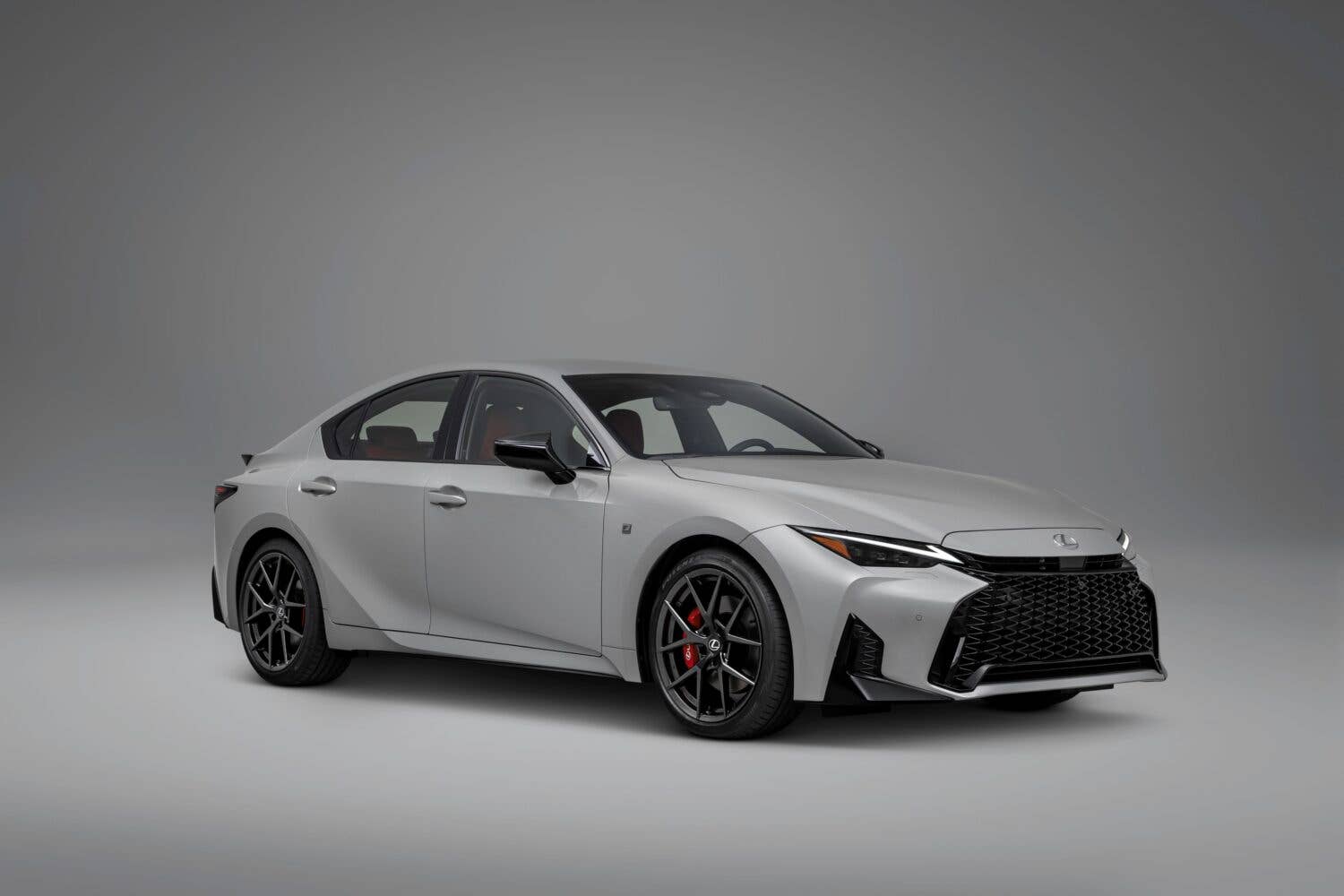 2026 Lexus IS 350 gray front angled view