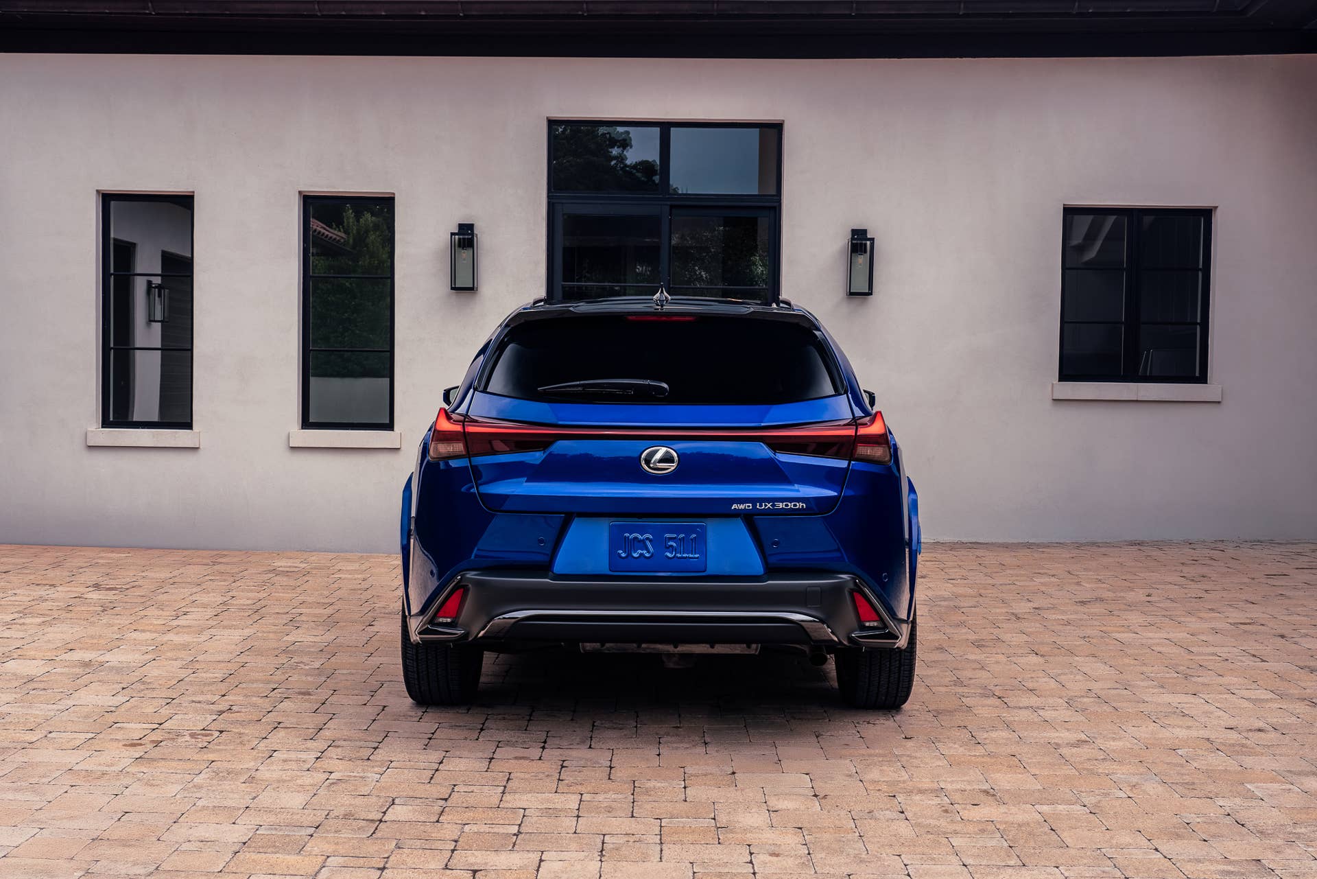 2025-2026 Lexus UX F-Sport in Ultrasonic Blue Mica 2.0 rear view