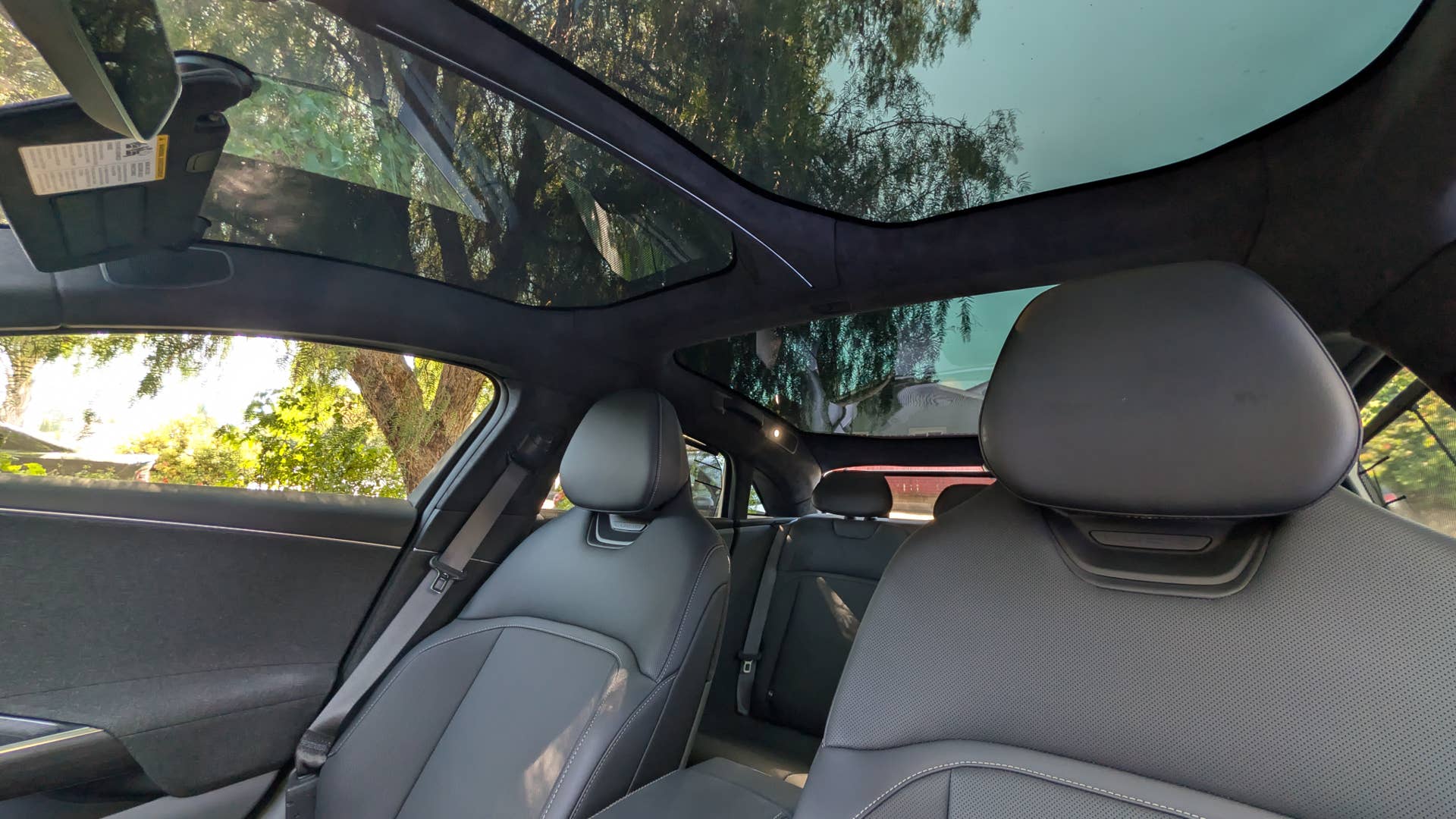 The interior of the 2026 Lucid Air Touring