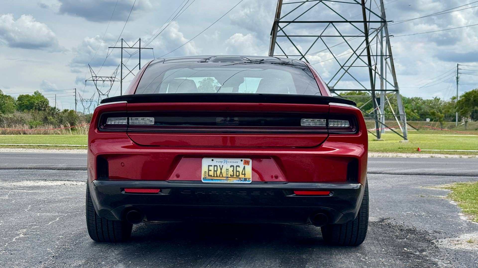 2026 Dodge Charger R/T 4-door red rear view