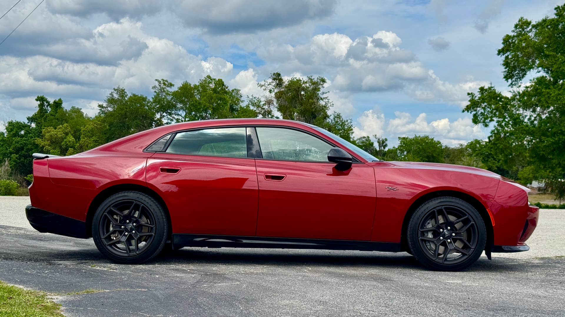 2026 Dodge Charger R/T 4-door red side view