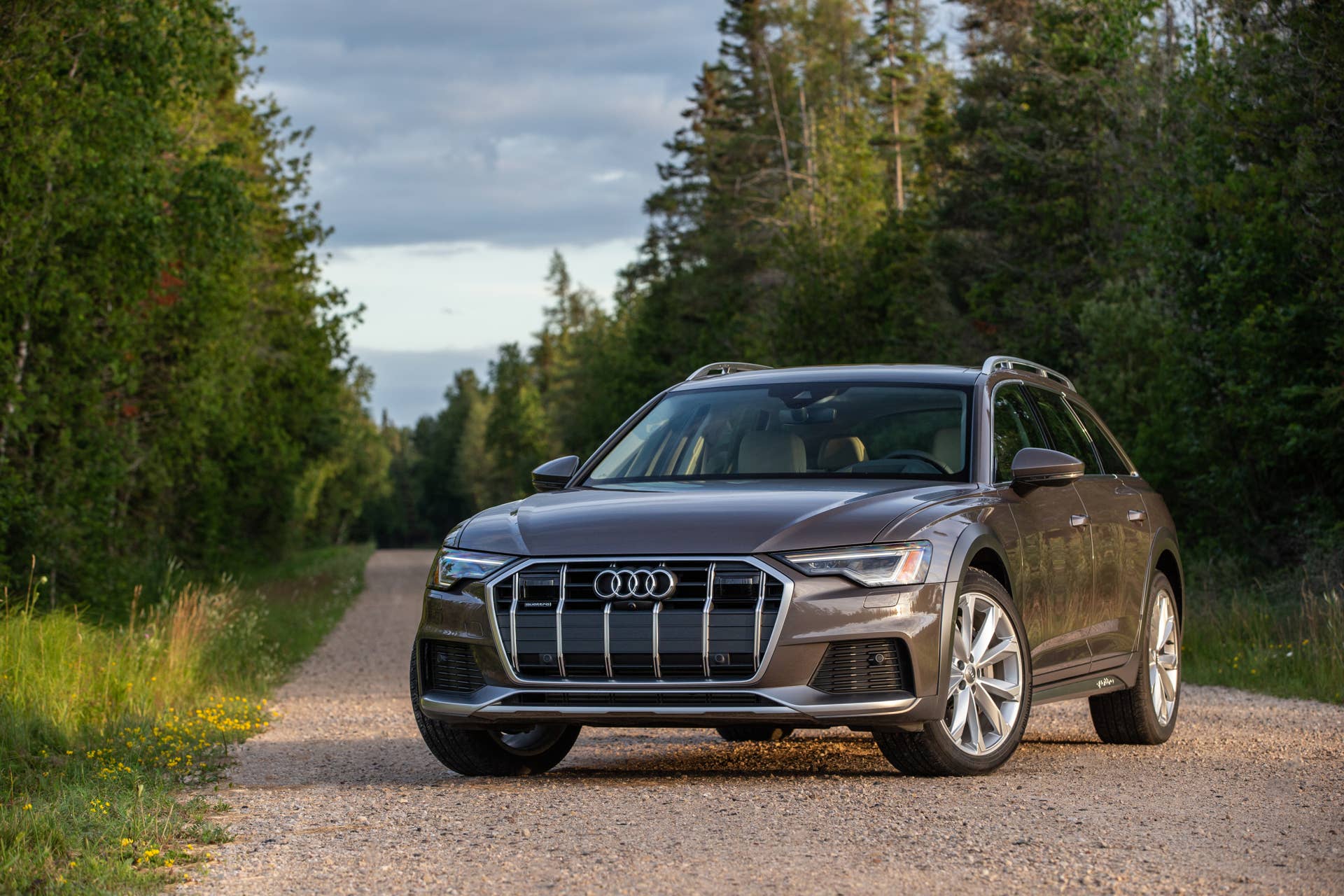 2025-2026 Audi A6 Allroad bronze front angled view