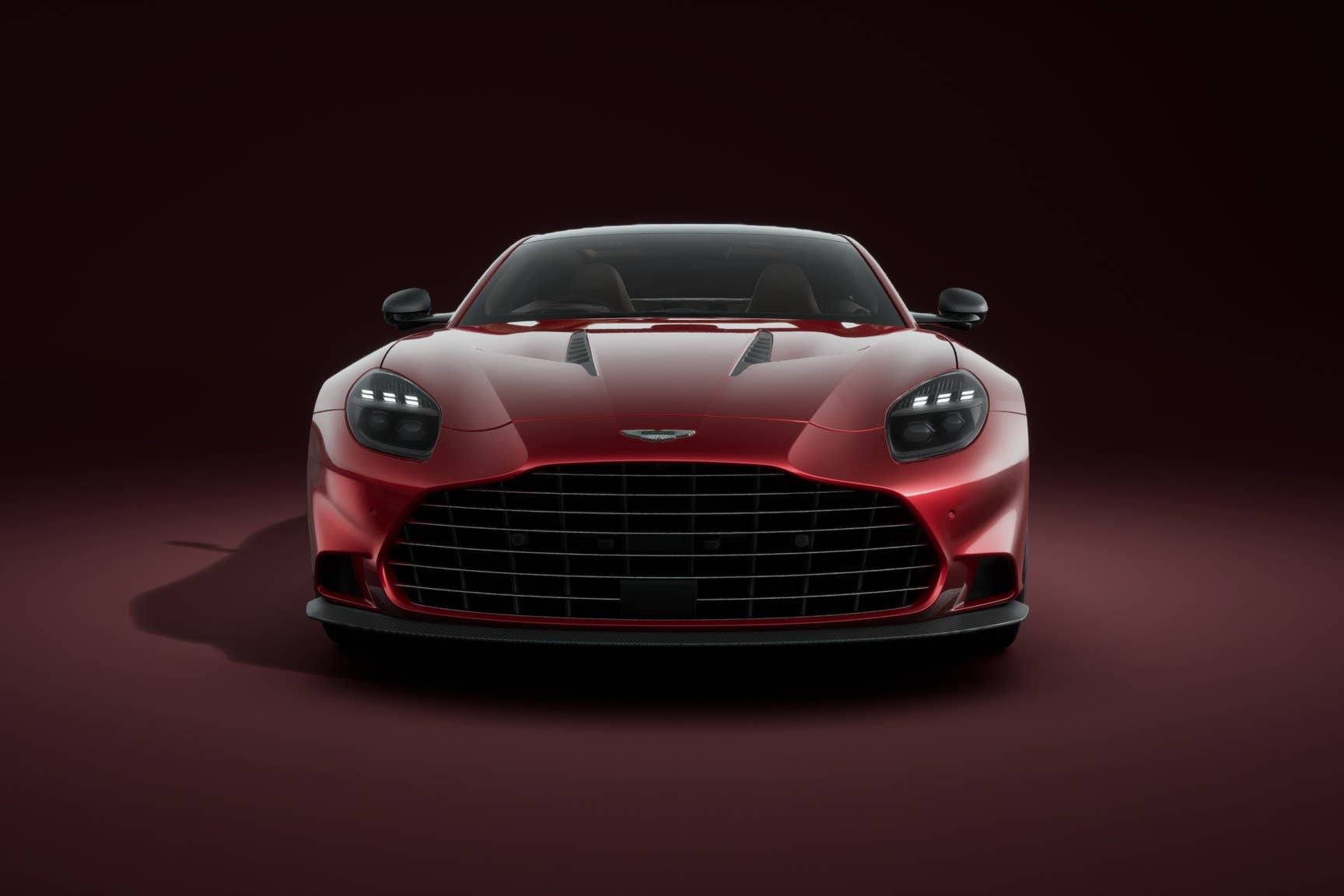 2026 Aston Martin Vanquish red front view