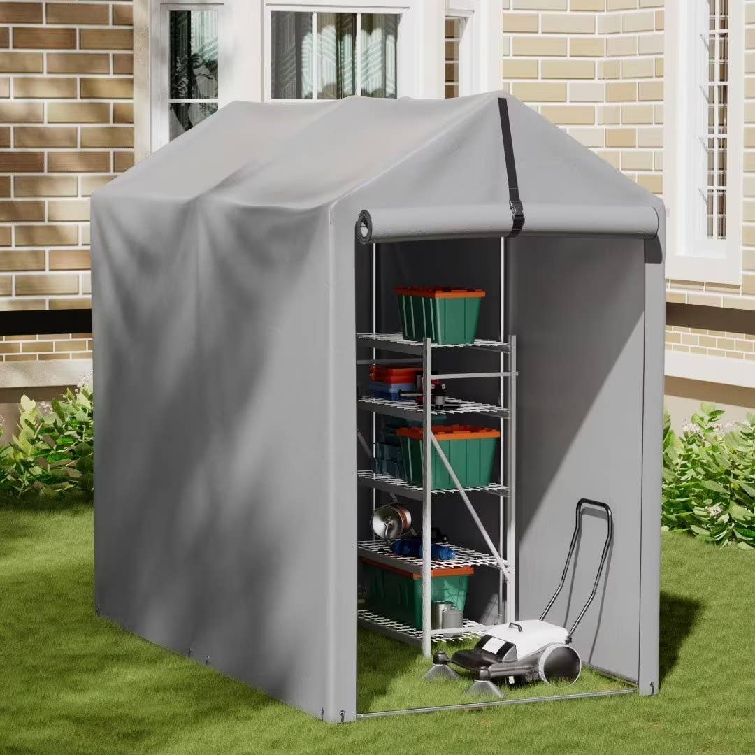 Vineego 3-Foot by 6-Foot Canopy Outdoor Storage Shed