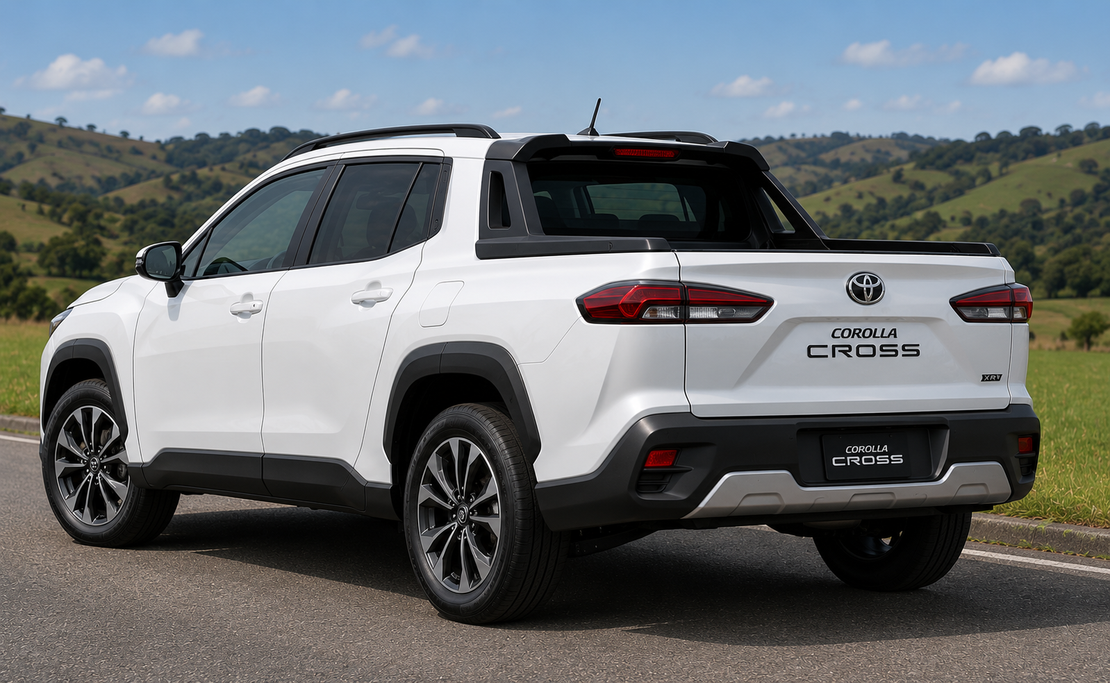 Toyota Corolla Cross pickup render rear