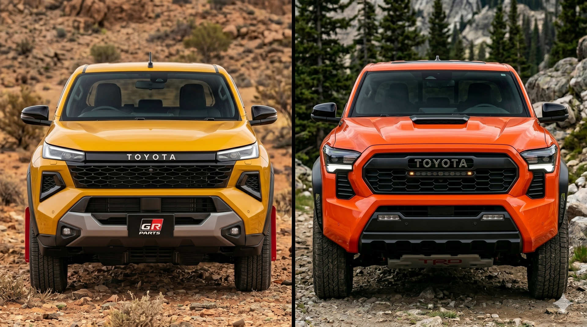Hilux vs Tacoma AI-GEN