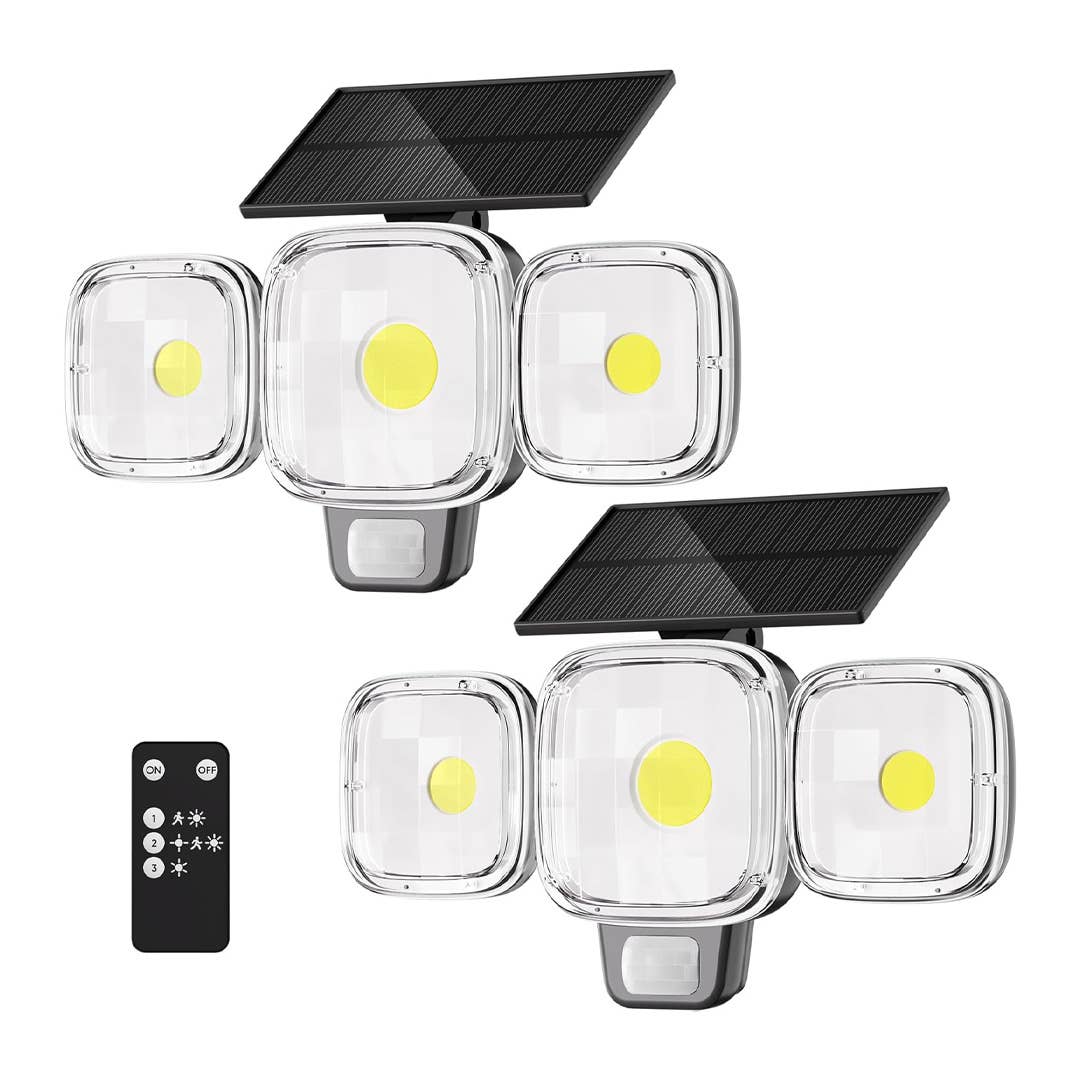 The Eslightion Outdoor Solar Lights, pictured here, is now on sale at Amazon.