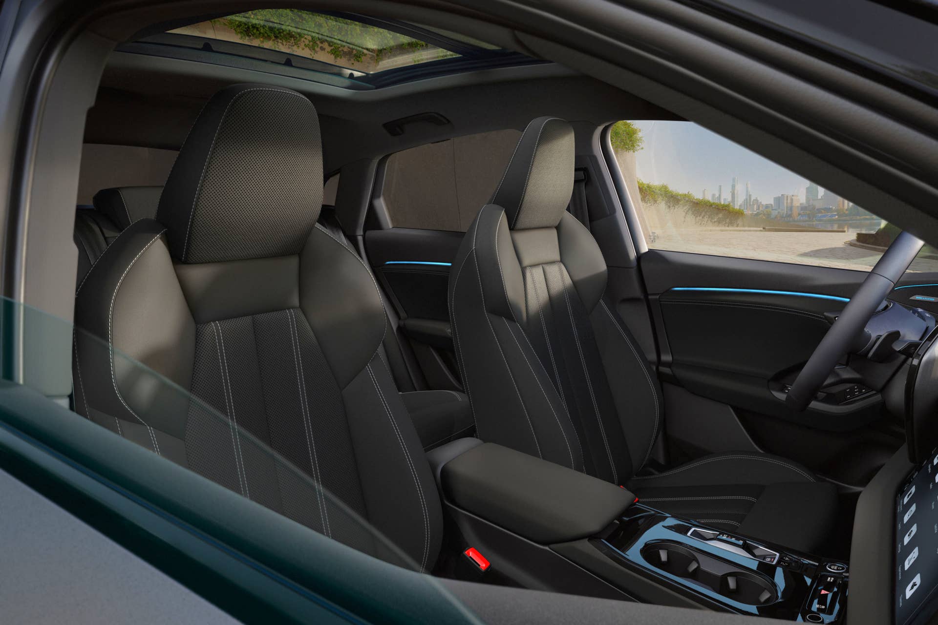 2027 Audi Q6 e-tron Sportback interior front seats