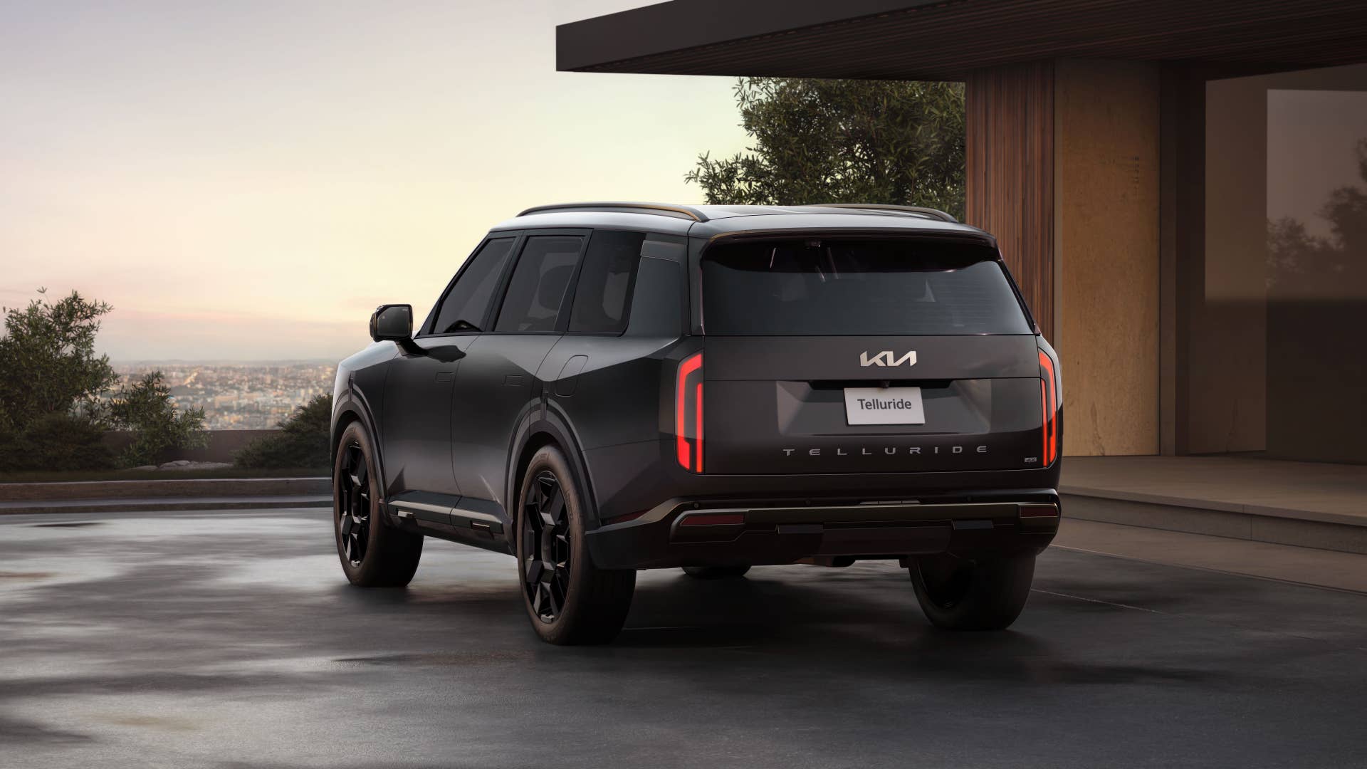 2027 Kia Telluride SX Prestige rear angled view