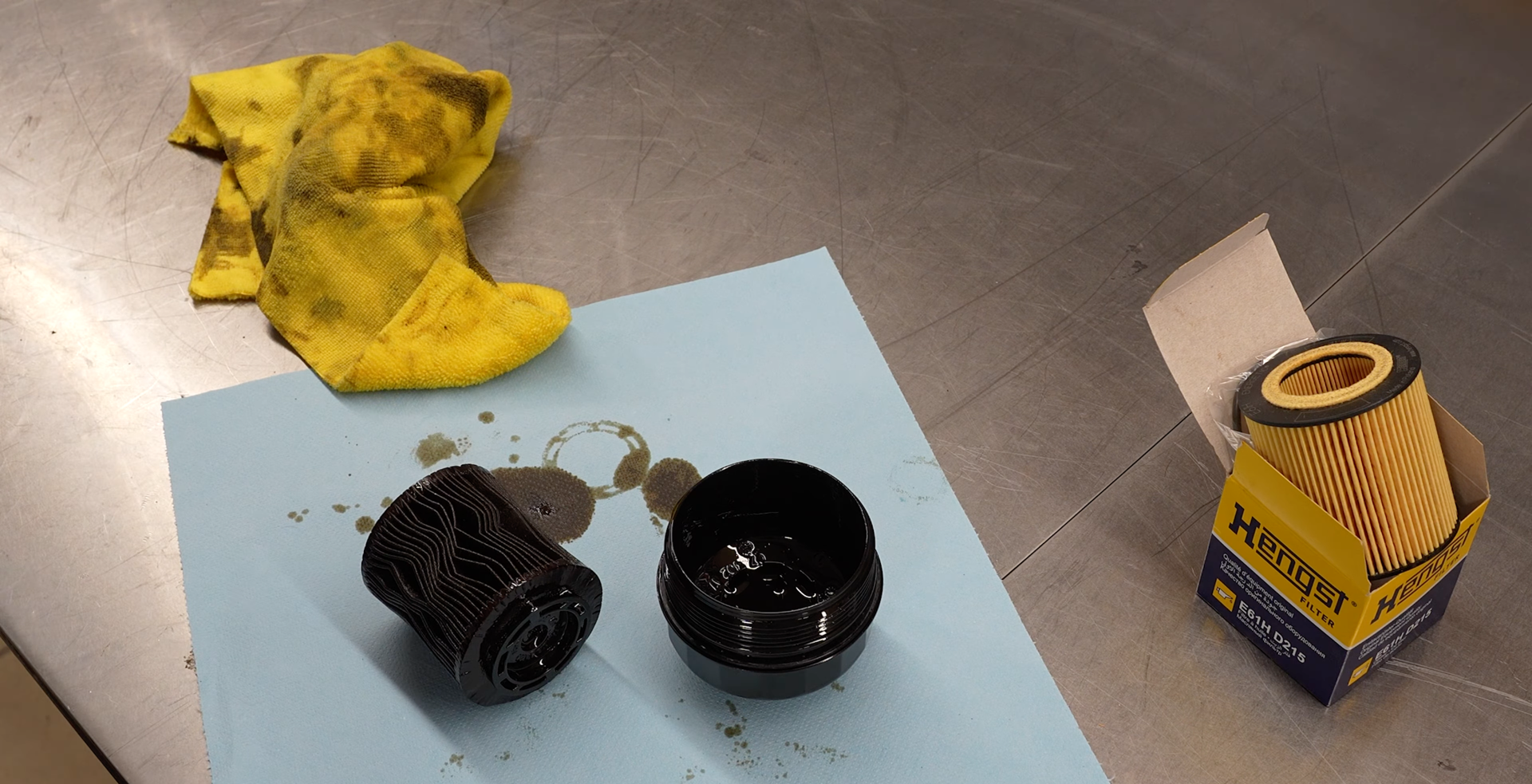 BMW N52 collapsed oil filter