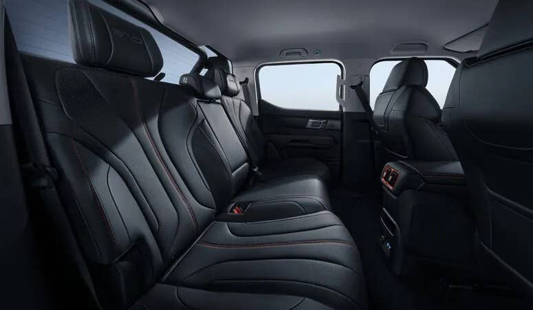 BYD Shark 6 rear seats
