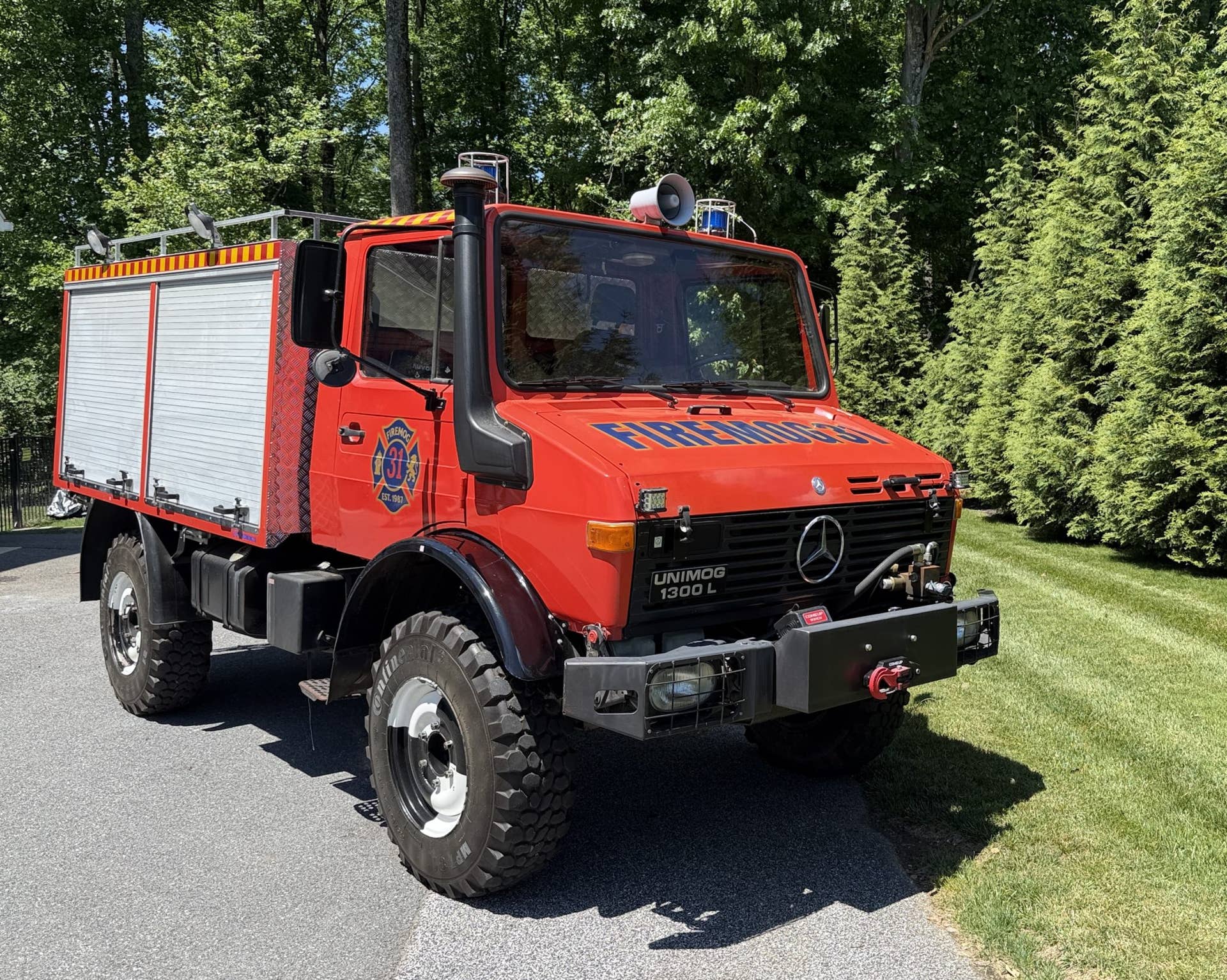 1987 Mercedes-Benz Unimog 1300L For Sale With Portal Axles, Triple