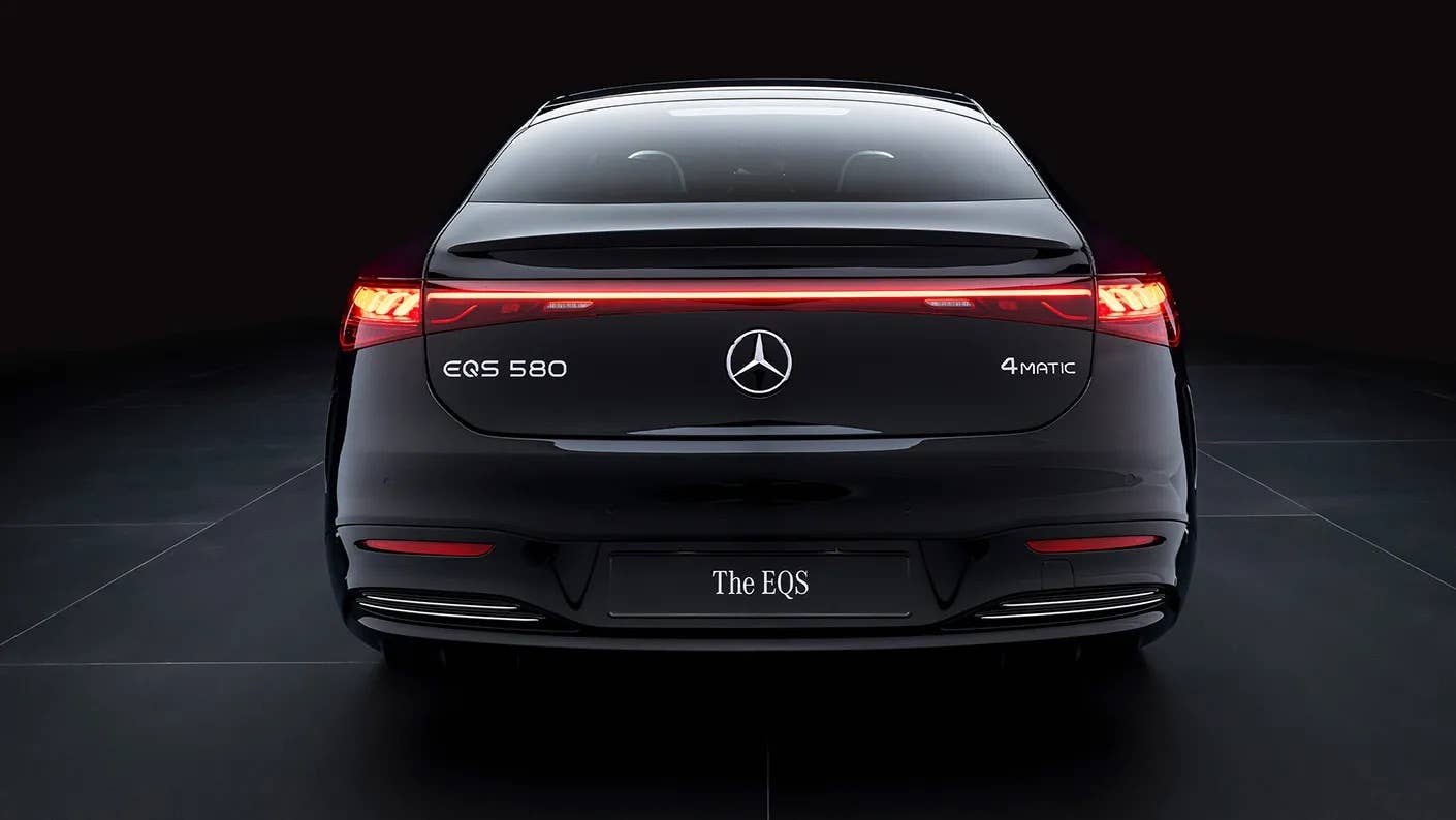 2025-2026 Mercedes-Benz EQS 580 Sedan in black rear view