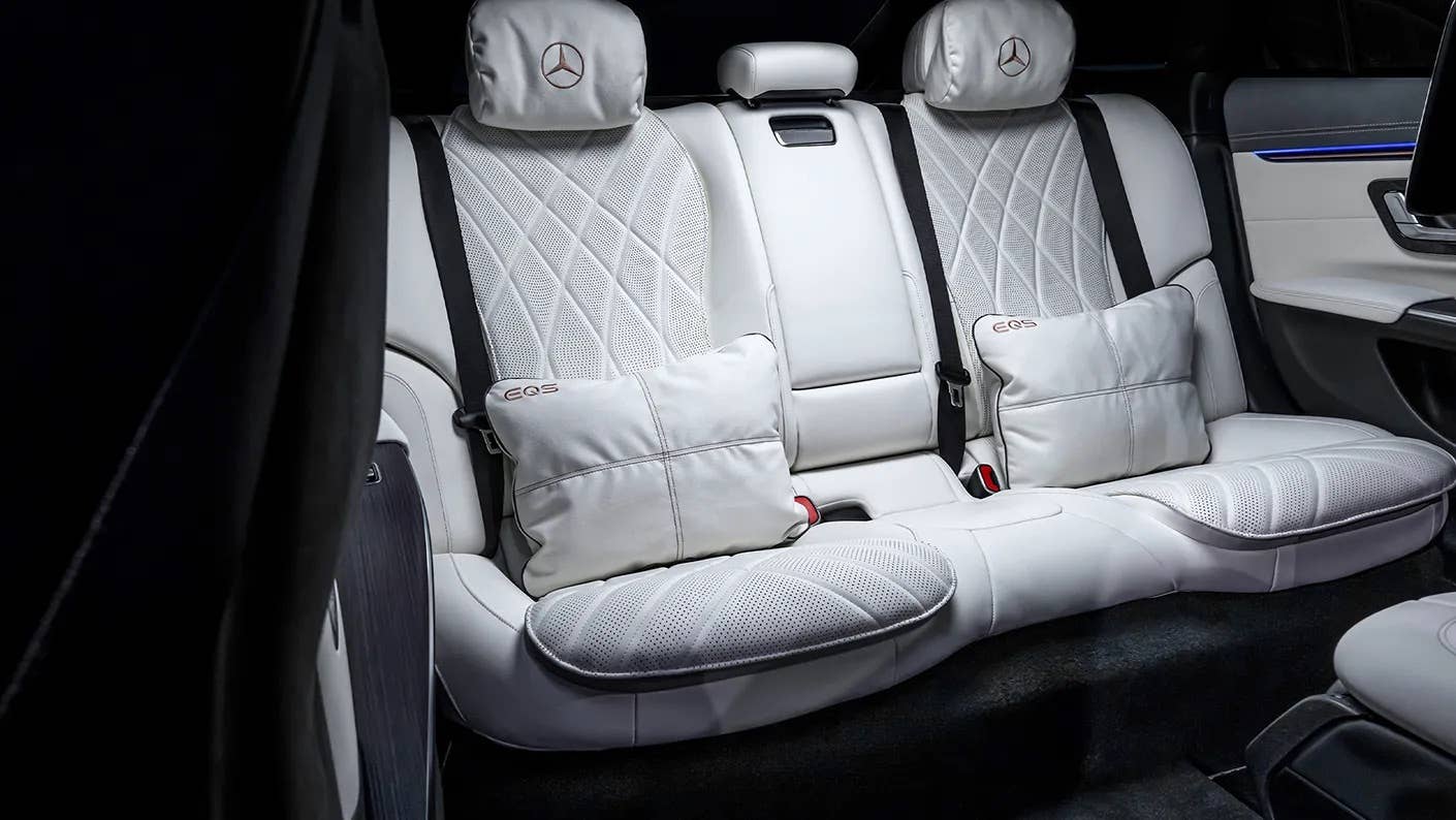 2025-2026 Mercedes-Benz EQS Sedan white interior rear seats