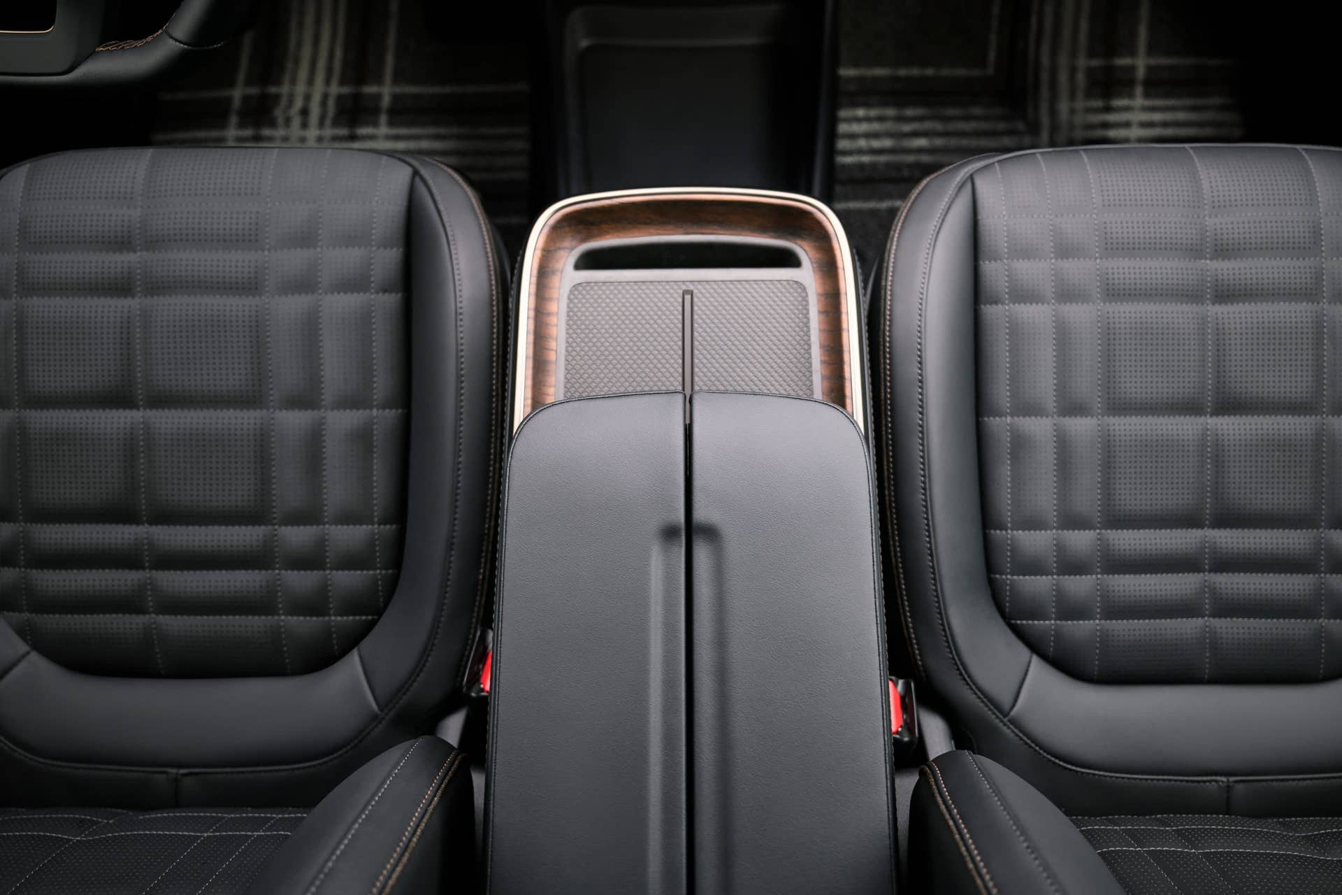 2025-2026 Rivian R1T interior overhead view front seats