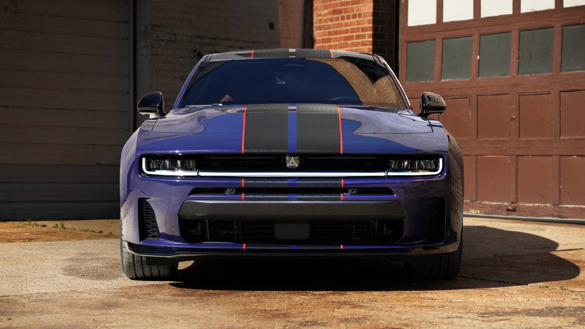 2027 Dodge Charger SIXPACK Scat Pack 4-door in Purple Haze front view