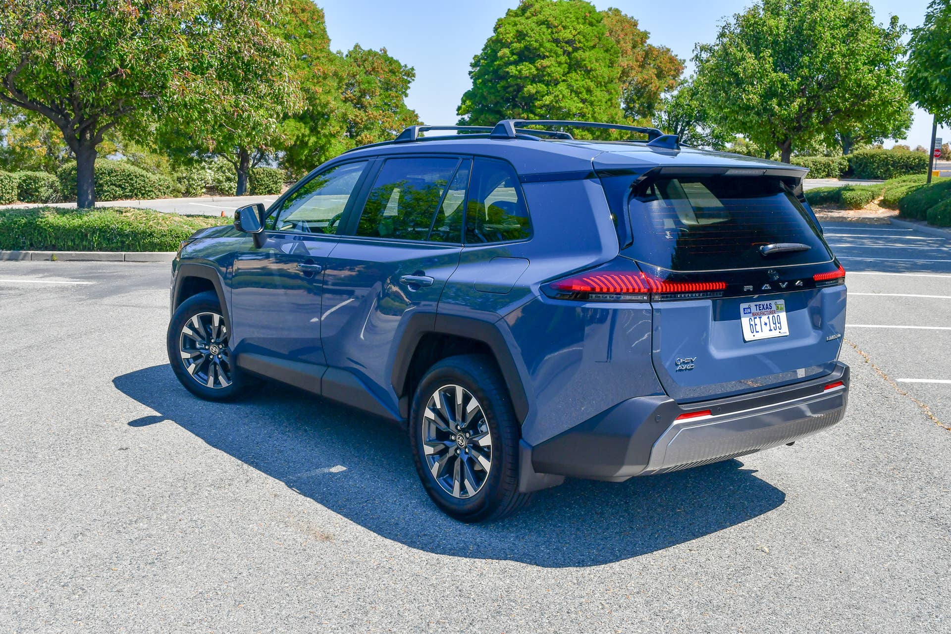 The rear quarter end of the 2026 Toyota RAV4 Limited AWD