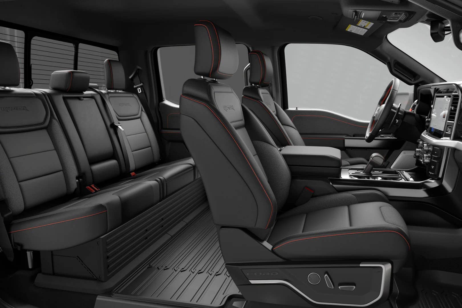 2026 Ford F-150 Raptor black interior side view