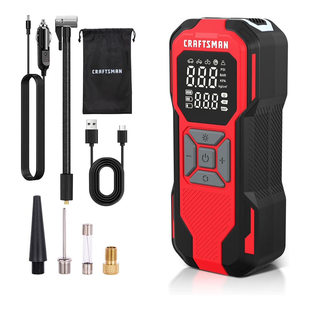 The Craftsman Mini Tire InflatorCraftsman Mini Tire Inflator, pictured here, is now on sale at Amazon.