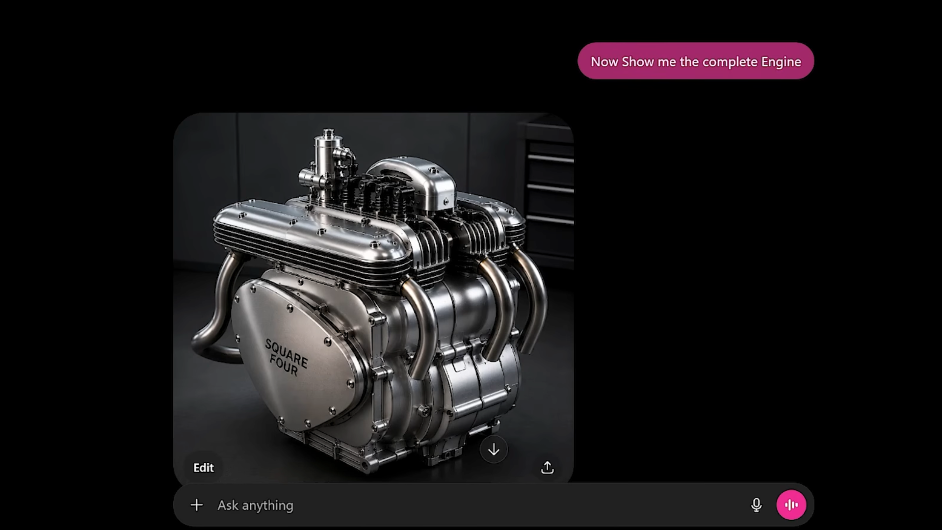 Machine Engine Square This Screaming 'Square Four' Engine Was Built Using AI And Scrap Metal ...