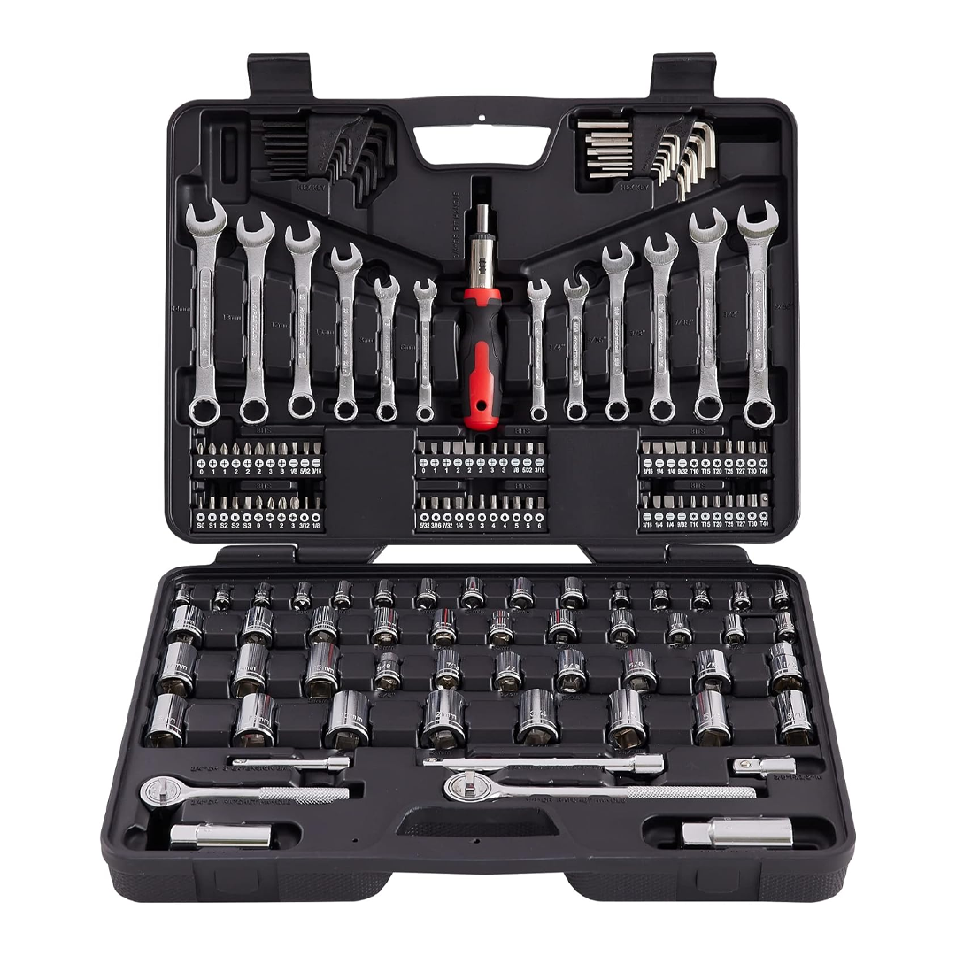 The Mechmax 161-Piece Mechanics Tool Set, pictured here, is now on sale at Amazon.
