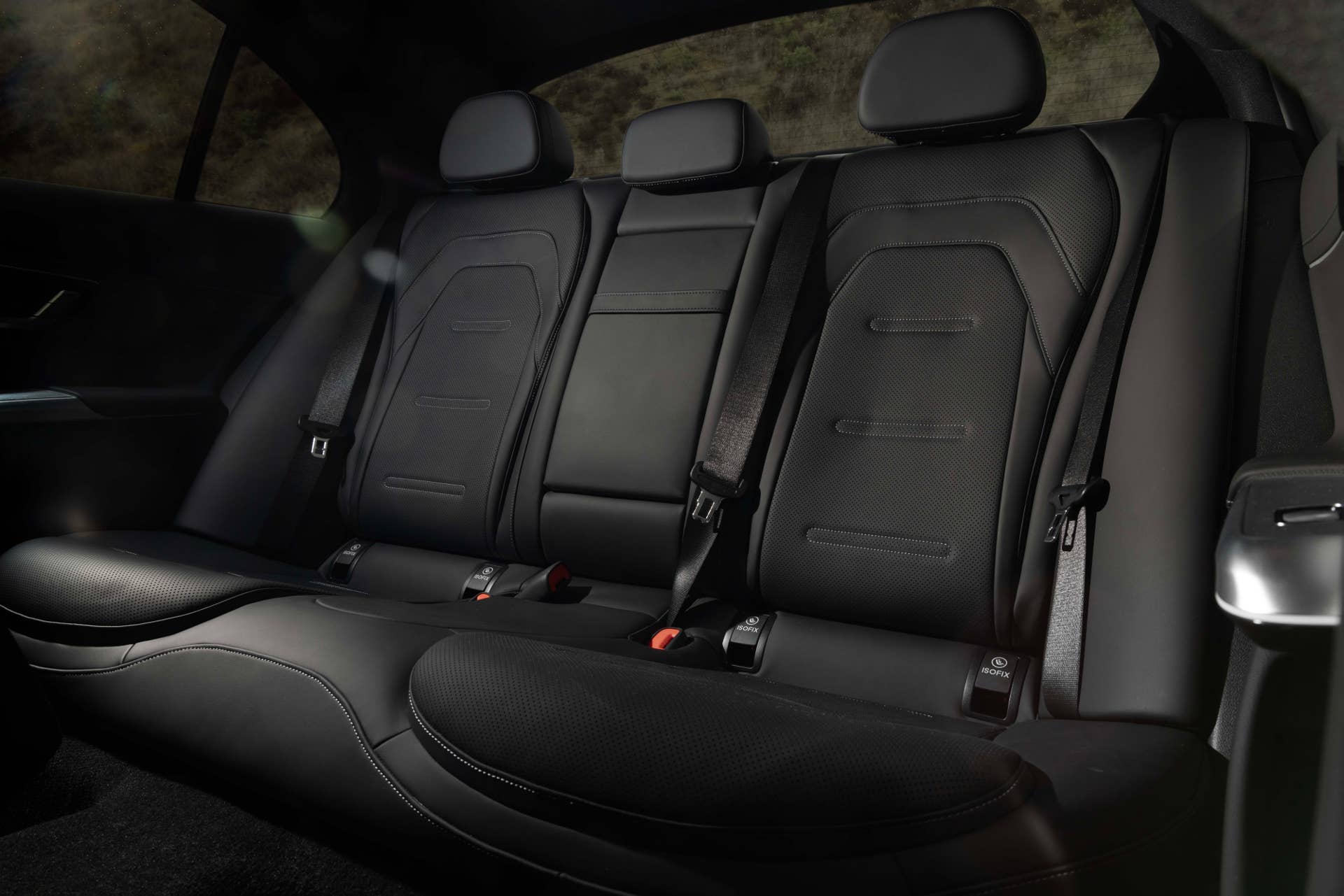 2025-2026 Mercedes-AMG E 53 Sedan black interior rear seats