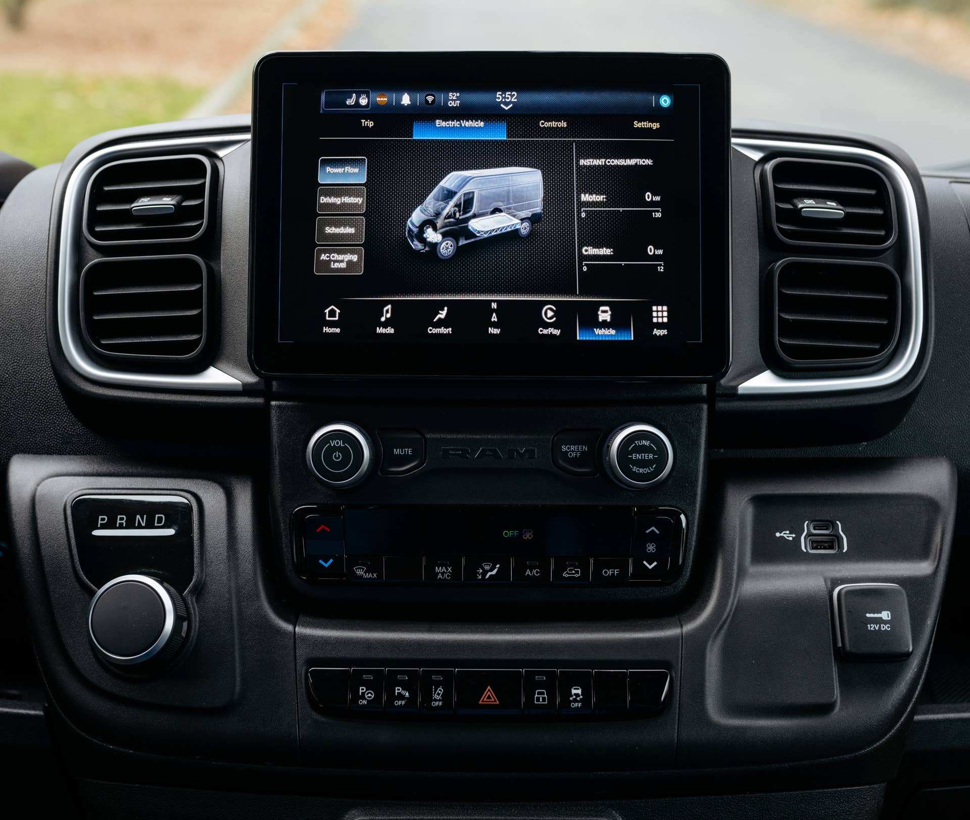 2025-2026 Ram ProMaster EV interior infotainment