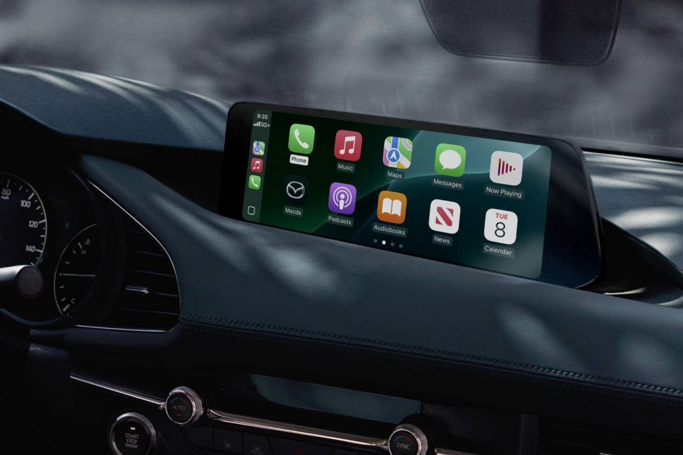 2026 Mazda 3 Hatchback black interior infotainment