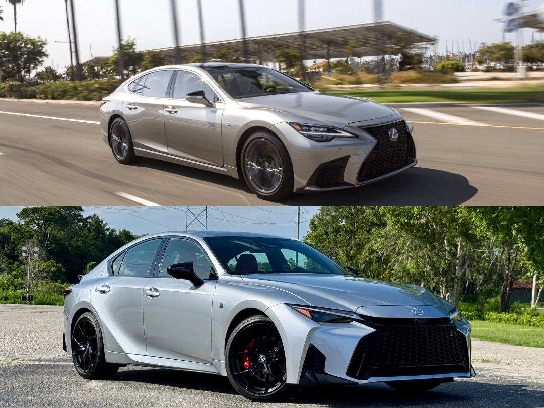 2026 Lexus LS 500 F-Sport and 2026 lexus IS 350