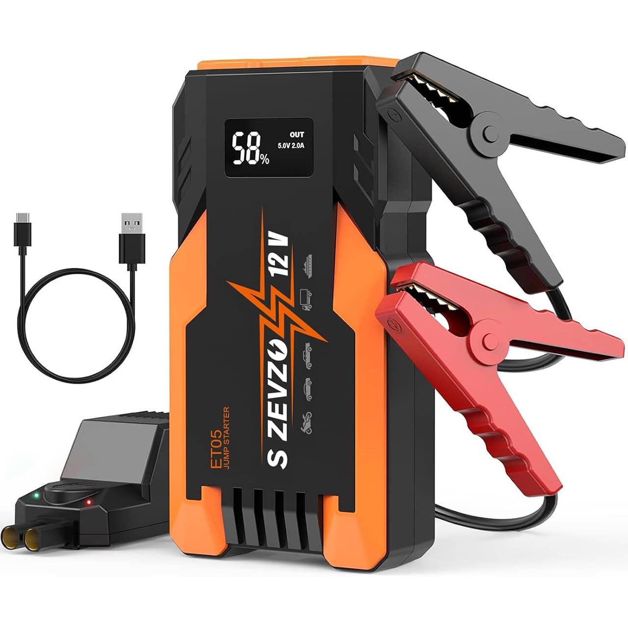 S Zevzo 3,000A Portable Car Battery Jump Starter