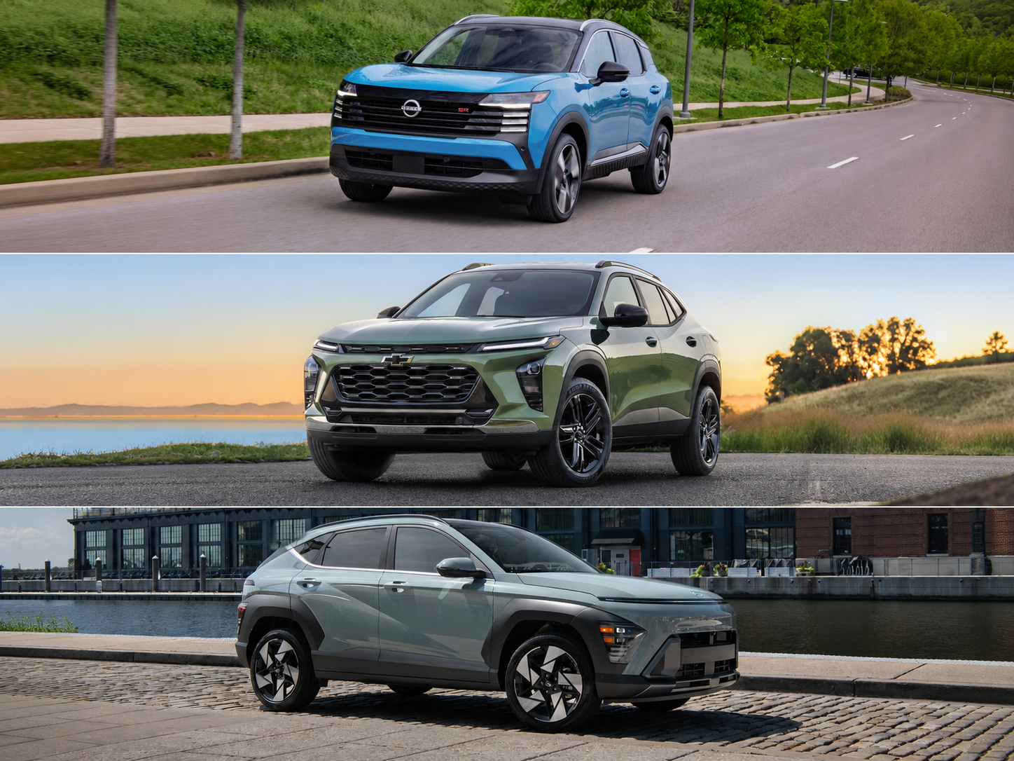 Hyundai Kona, Chevrolet Trax and Nissan Kicks