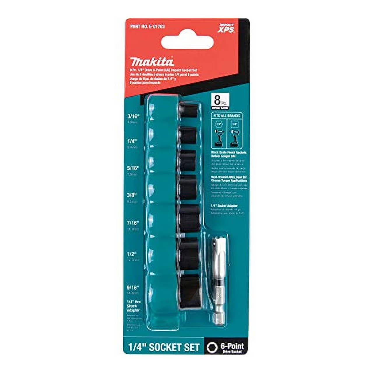 The Makita Impact XPS 8-Piece Impact Socket Set, pictured here, is now on sale at Walmart.