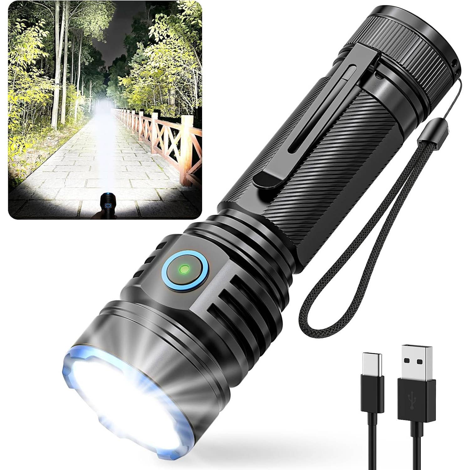 The Rechoo Rechargeable LED Flashlight Is 66% Off