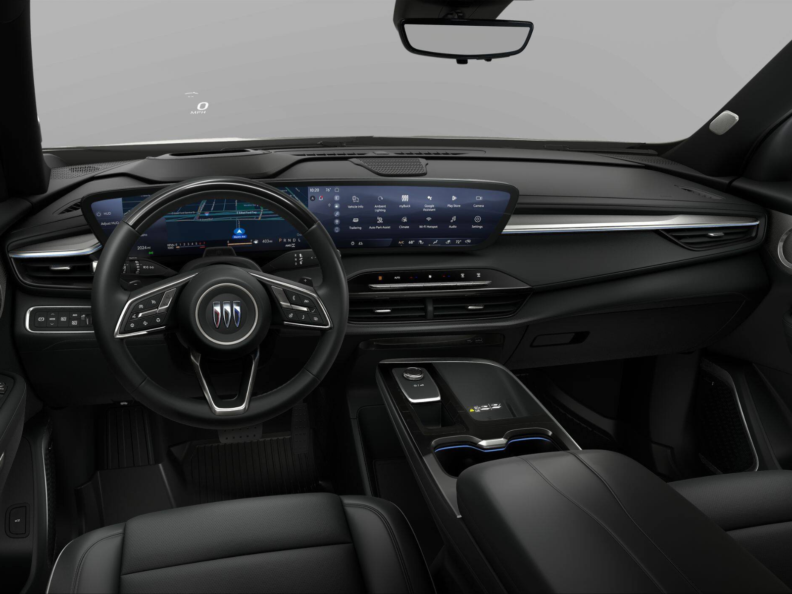2027 Buick Enclave Avenir with Ebony interior front cabin