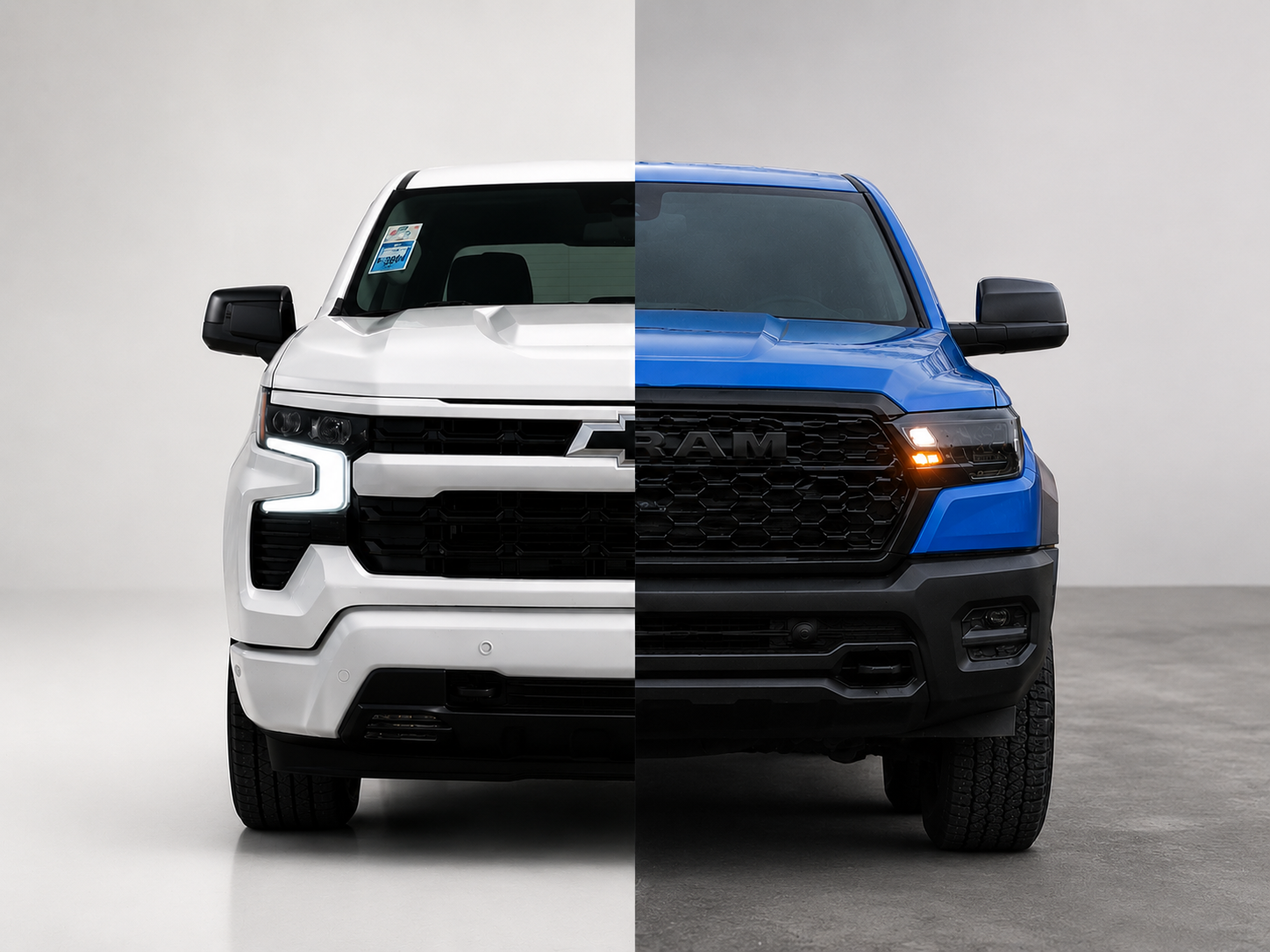 Chevrolet Silverado 1500 and Ram 1500