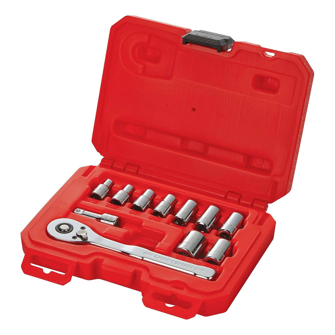 The Craftsman 11-Piece Mechanics Tool Set, pictured here, is now on sale at Amazon.