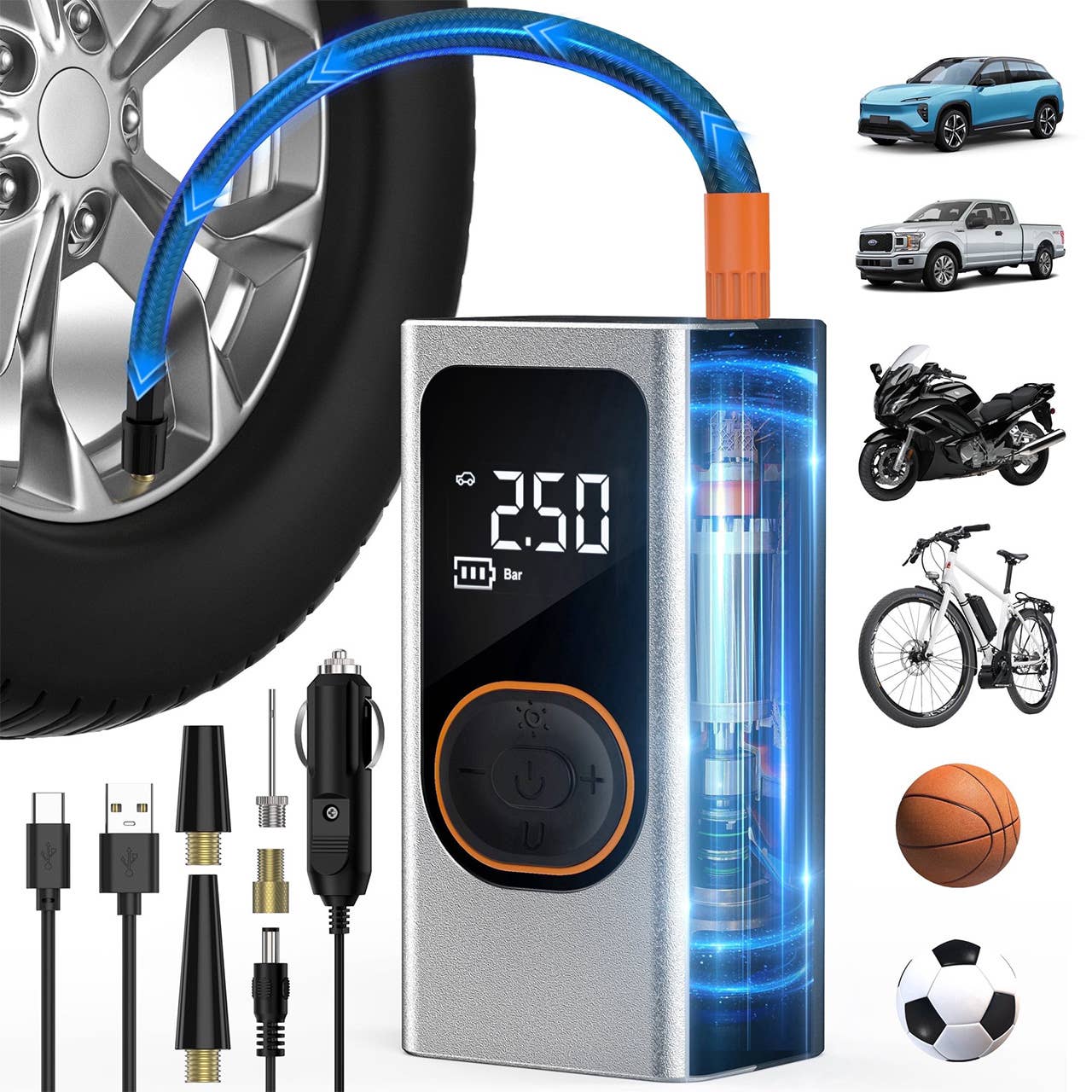 Scootworks Cordless Tire Inflator
