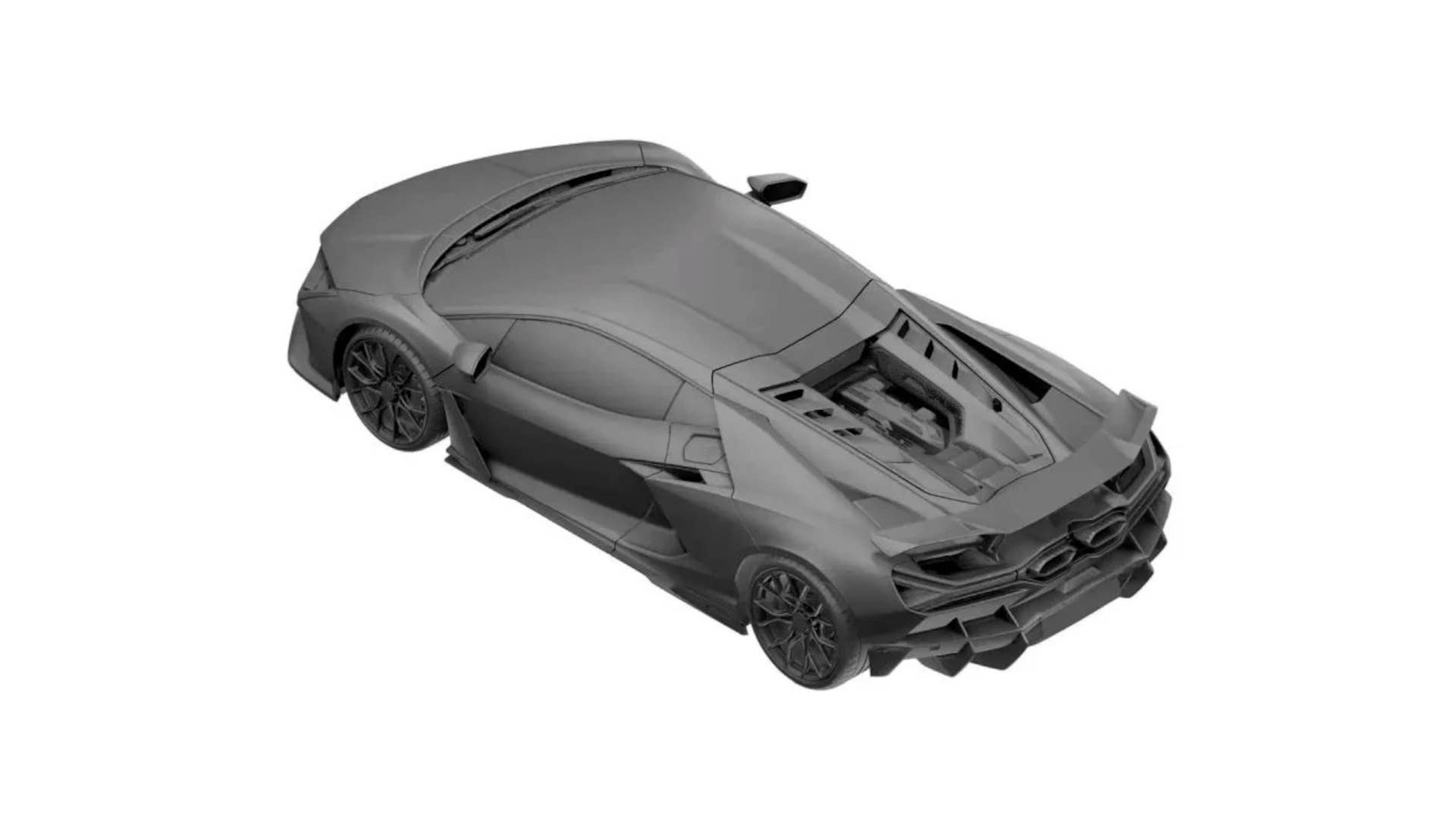 Lamborghini Revuelto SV patent sketch