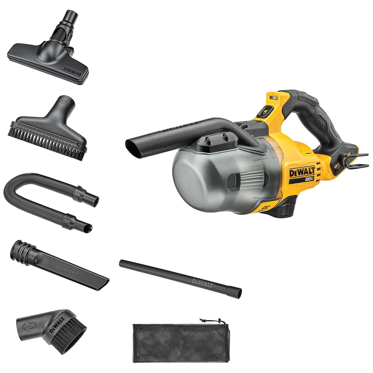 The DeWalt 20V Cordless Car Vacuum, pictured here, is now on sale at Amazon.