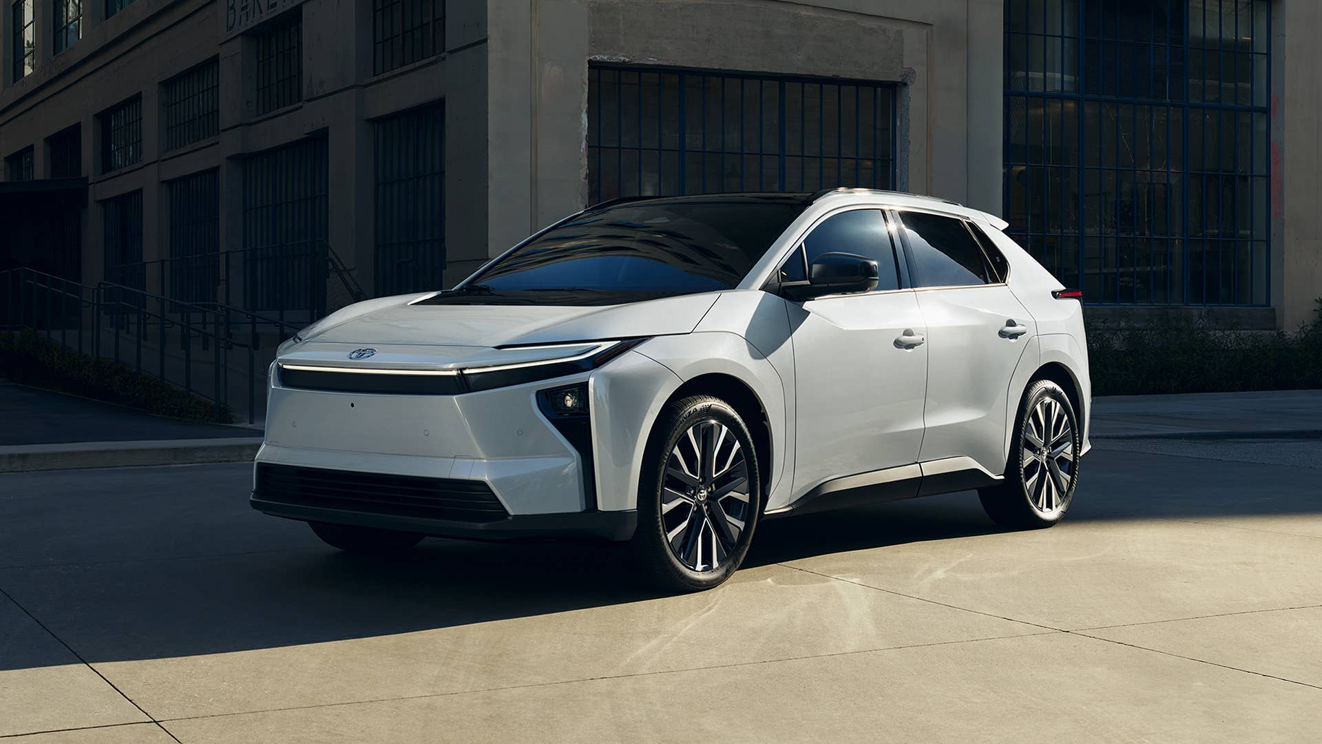 2026 Toyota bZ Limited in white front angled view