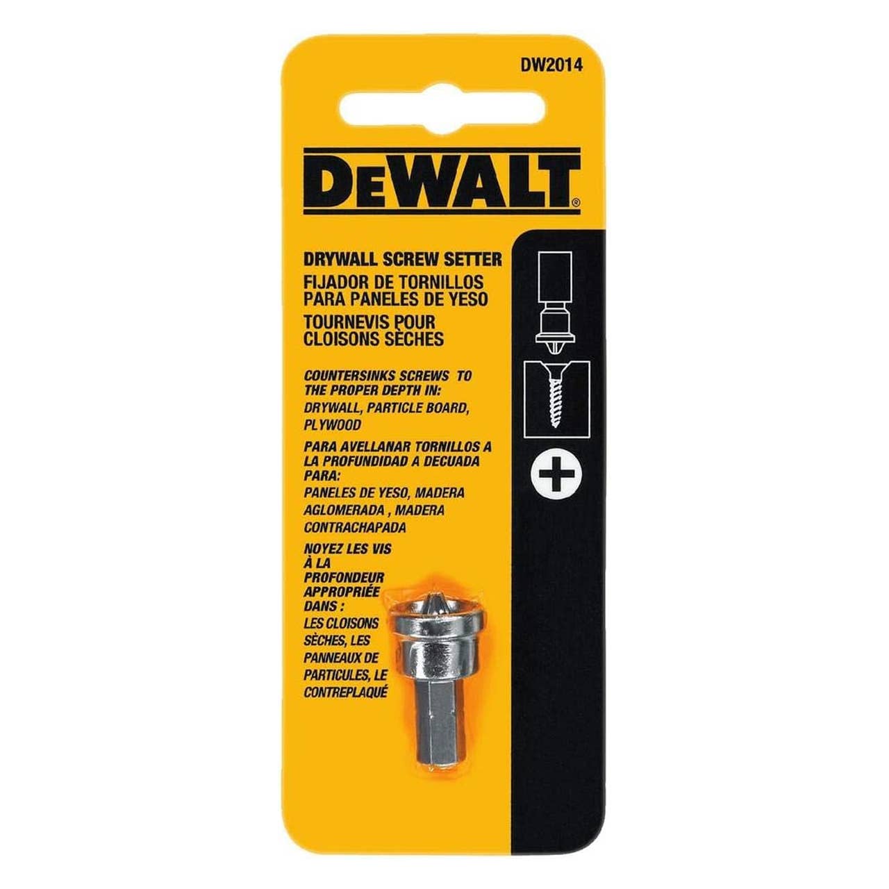The DeWalt Drywall Screw Setter Bit Tip, pictured here, is now on sale at Amazon.