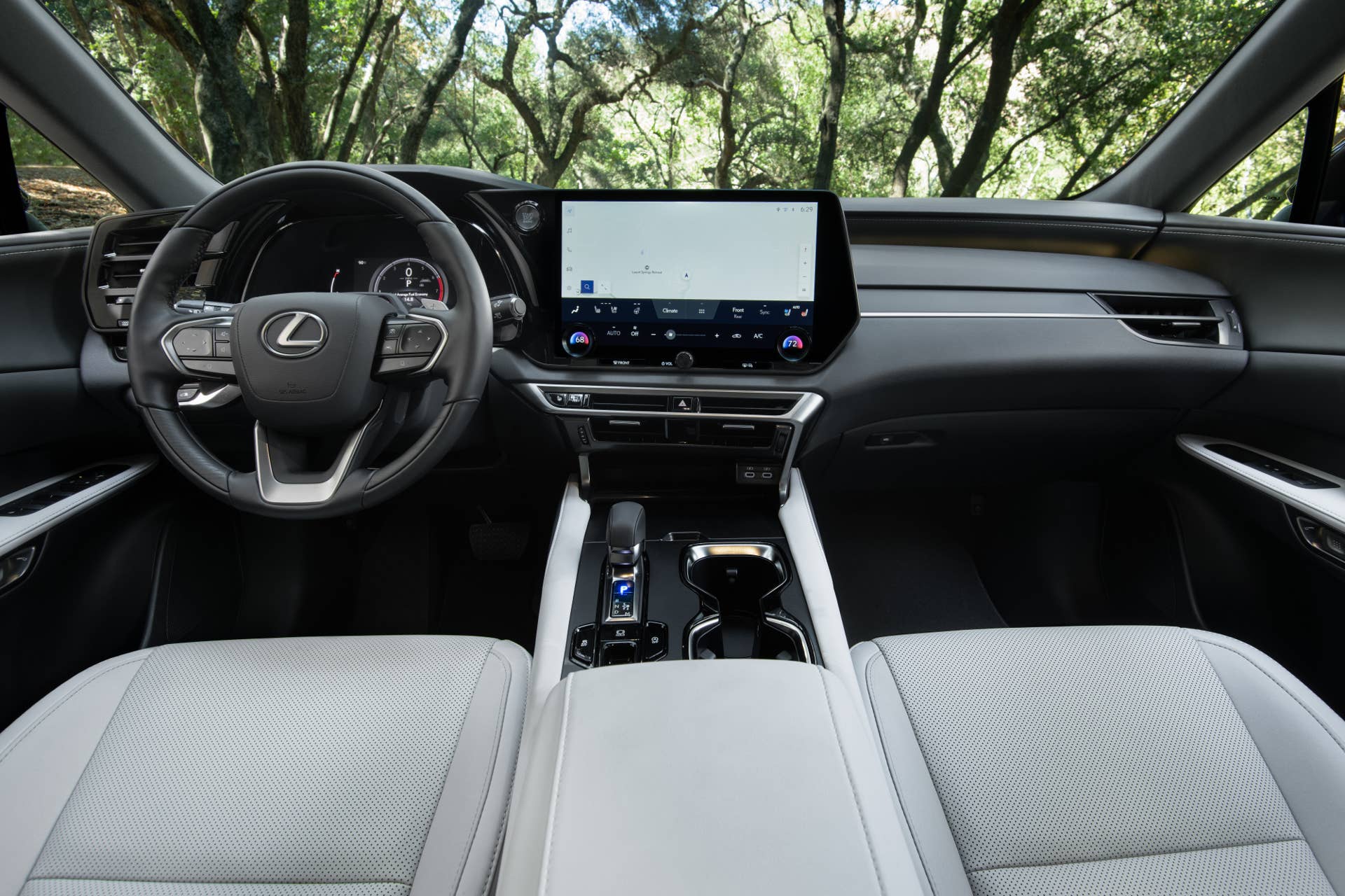 2026 Lexus RX 350 Premium with white interior front cabin