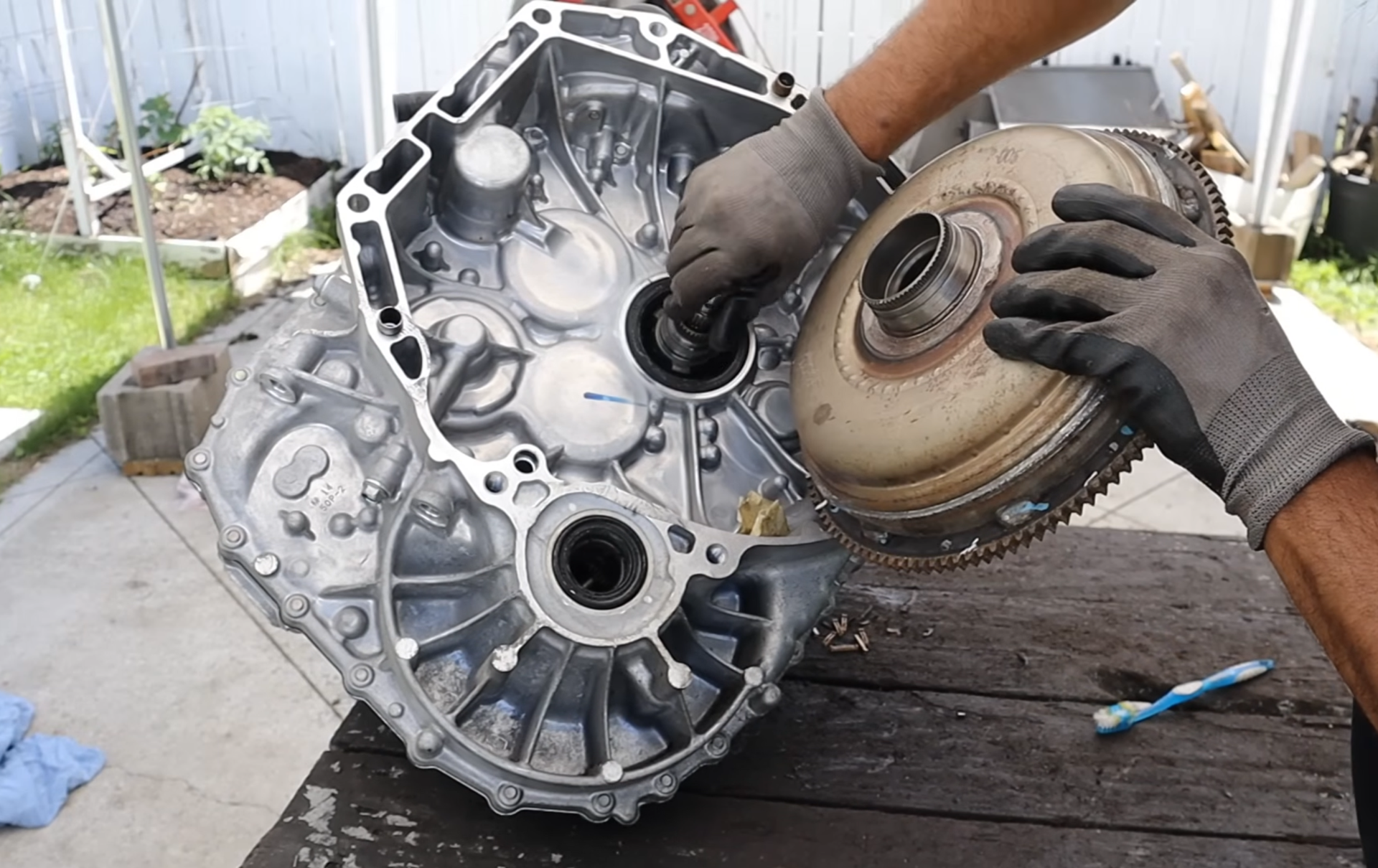 Honda 8-speed DCT torque converter teardown
